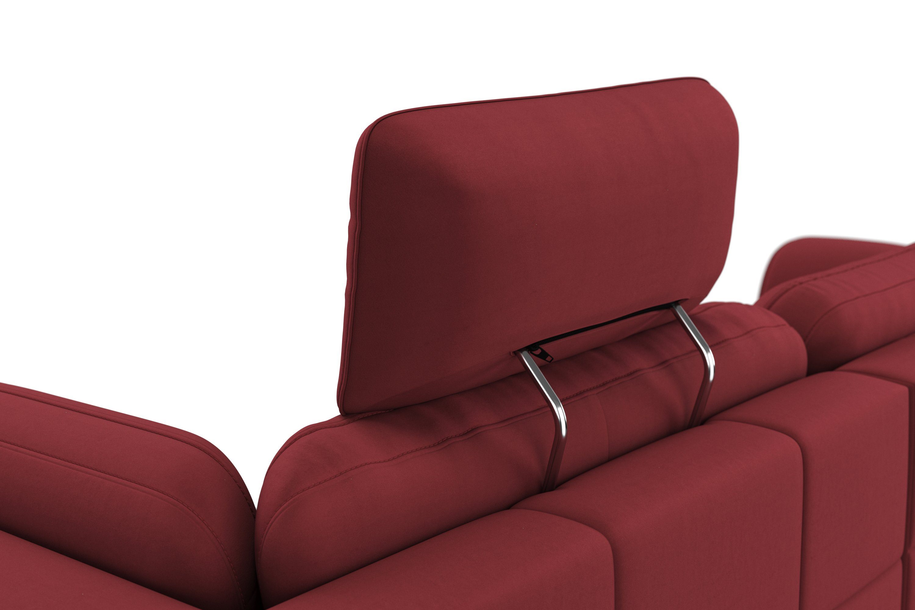sit&more Hoekbank Bendigo L-vorm inclusief zitdiepteverstelling, bodemvrijheid 15 cm, in 2 pootkleuren