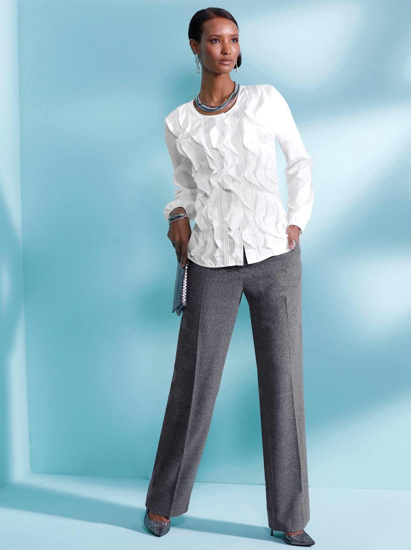 Creation L Geweven broek