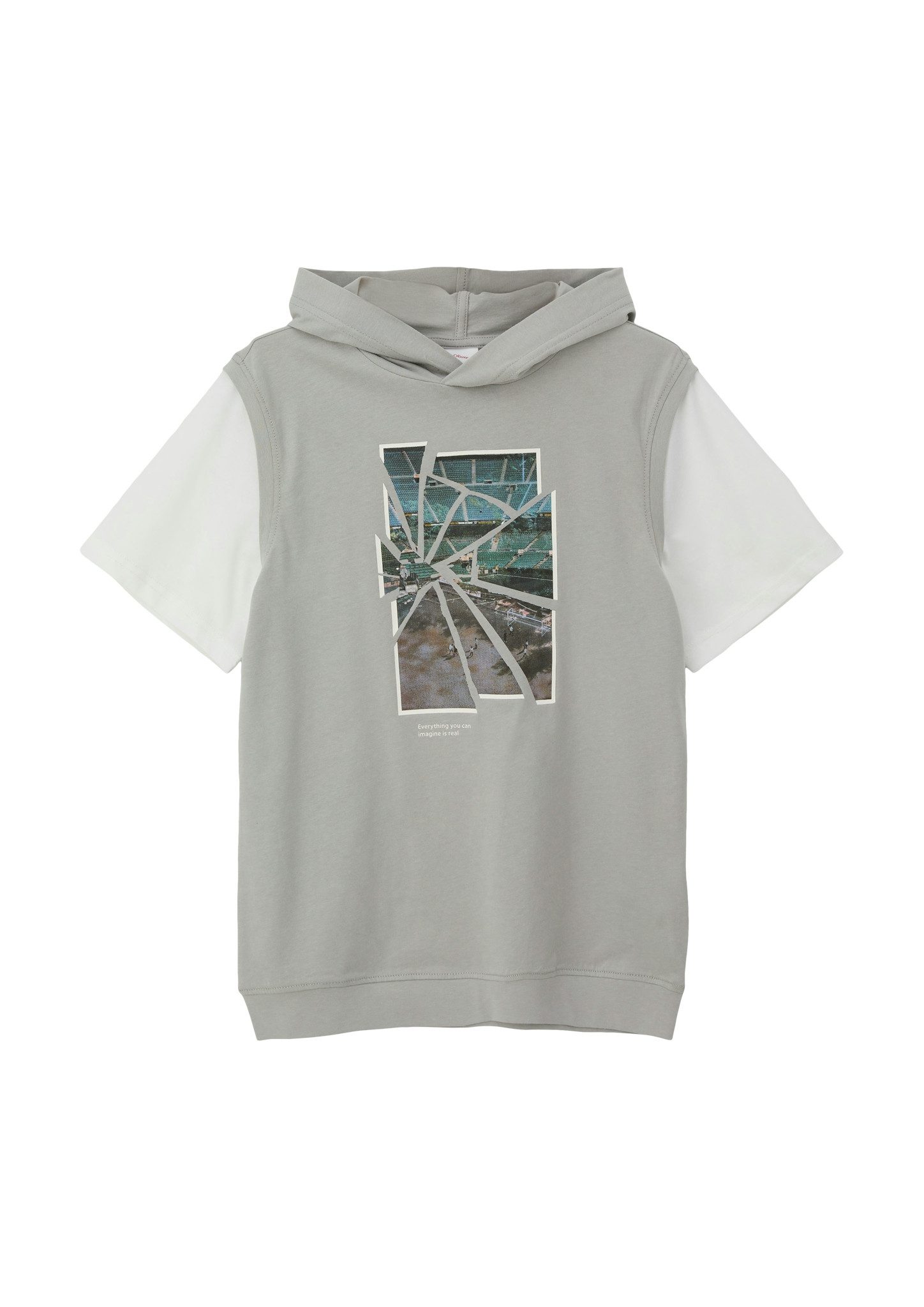 s.Oliver RED LABEL Junior Capuchonshirt met frontprint