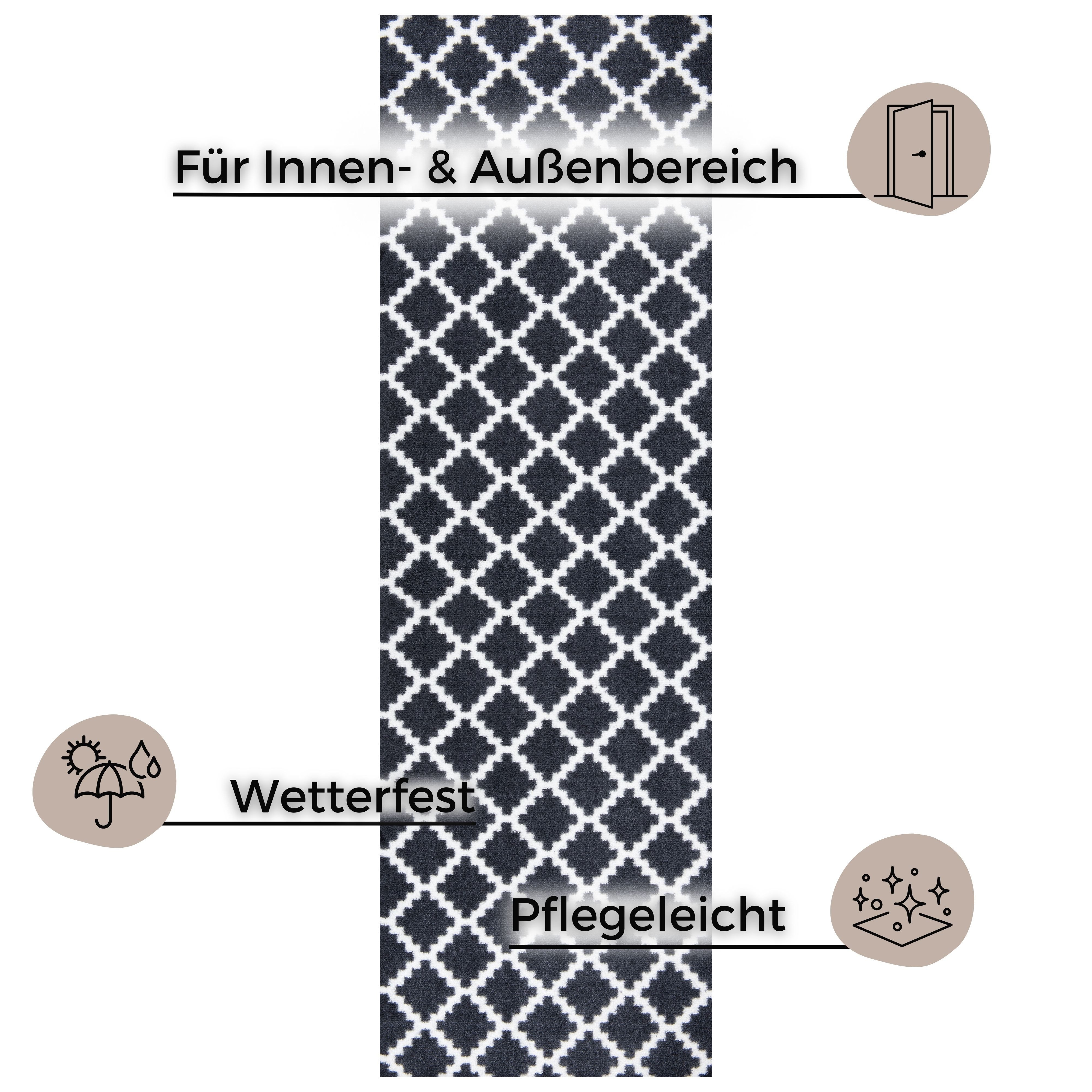 HANSE Home Mat Elegance, deurmat Inloopmat, binnen en buiten, antislip, weerbestendig, deurmat