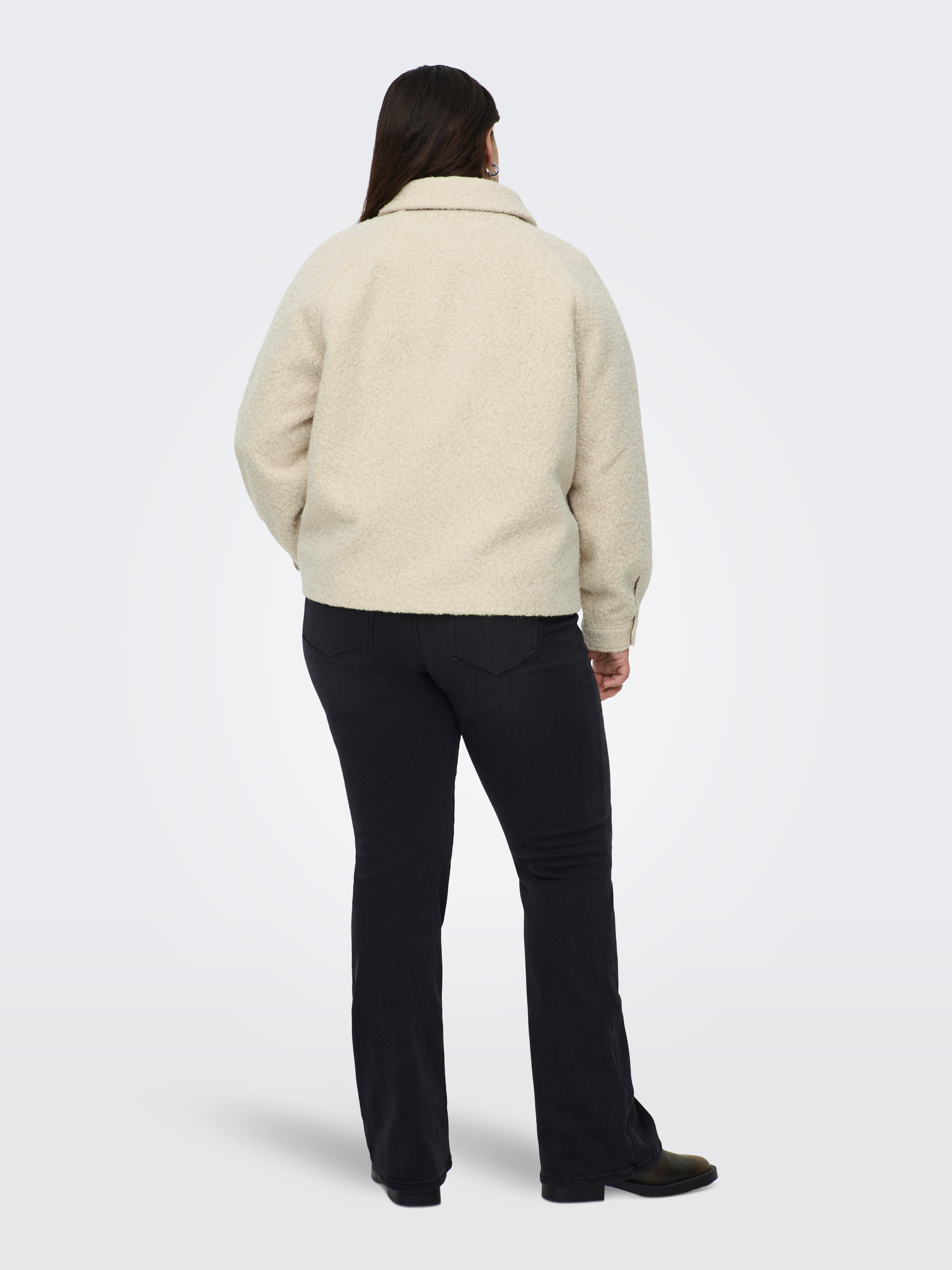 ONLY CARMAKOMA Fleecejack CARMALO SHORT BOUCLE JACKET OTW NOOS