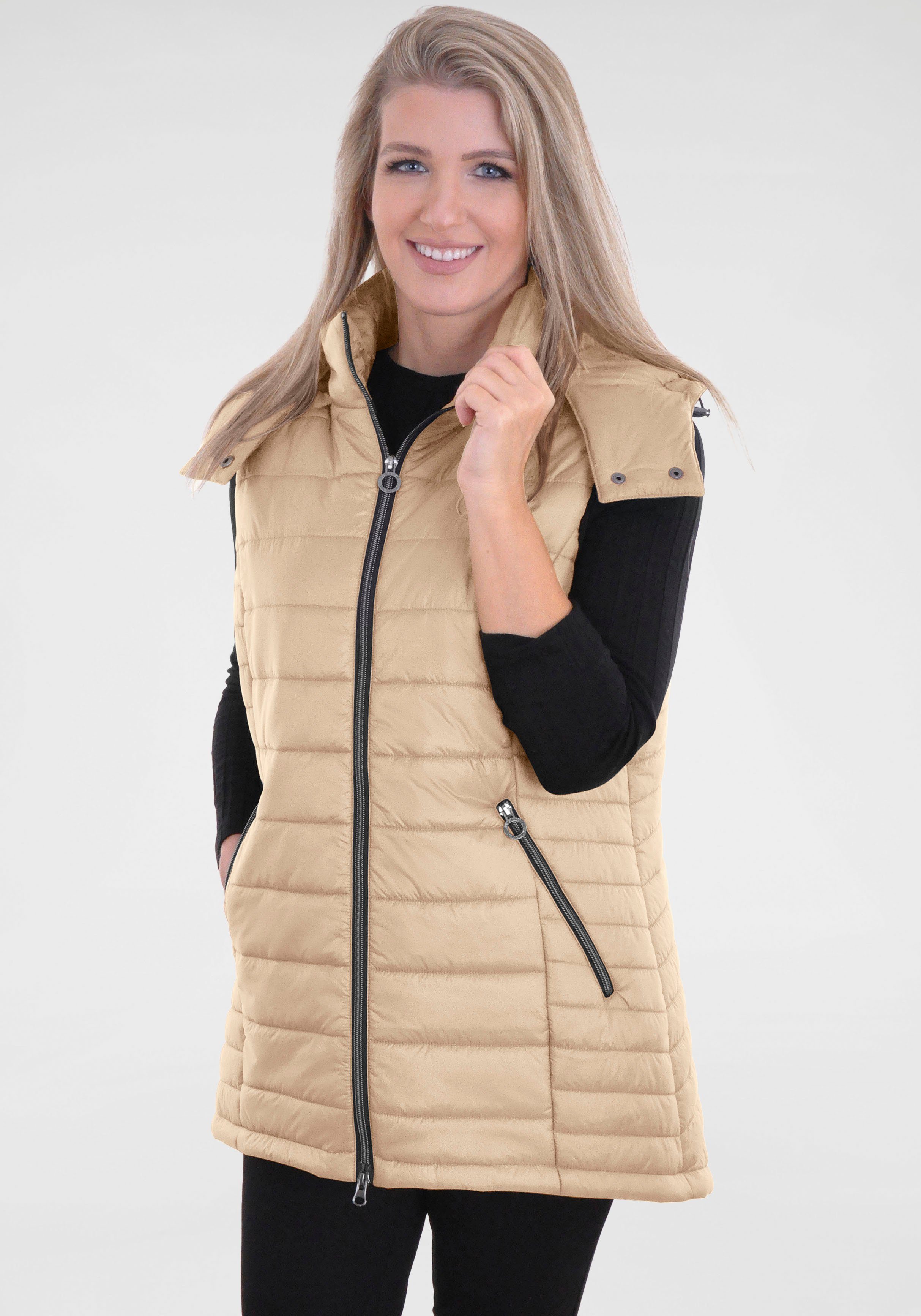 NAVIGAZIONE Bodywarmer in iets glanzende look