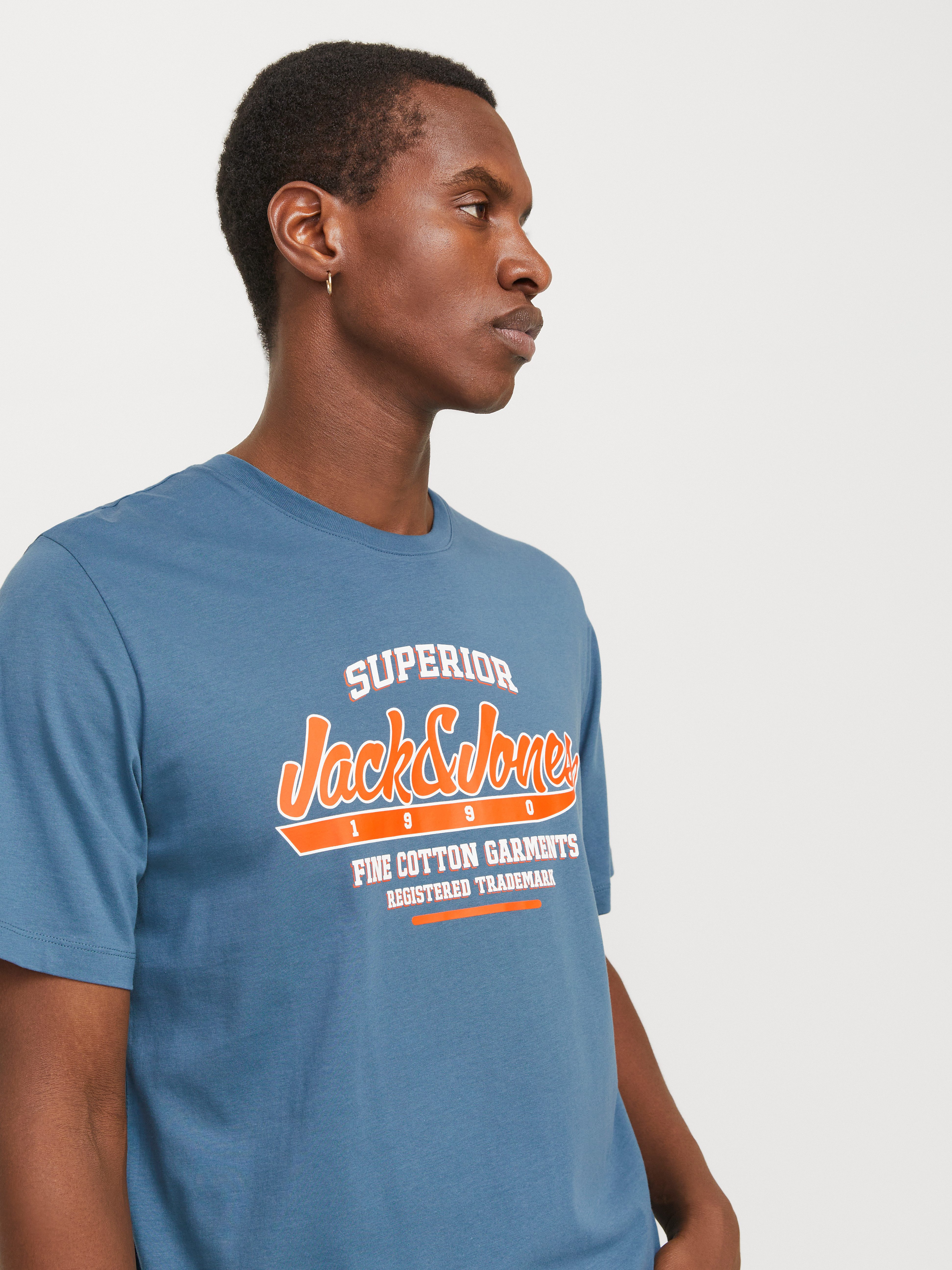 Jack & Jones Shirt met ronde hals JJELOGO TEE SS O-NECK 2 COL SS25 SN