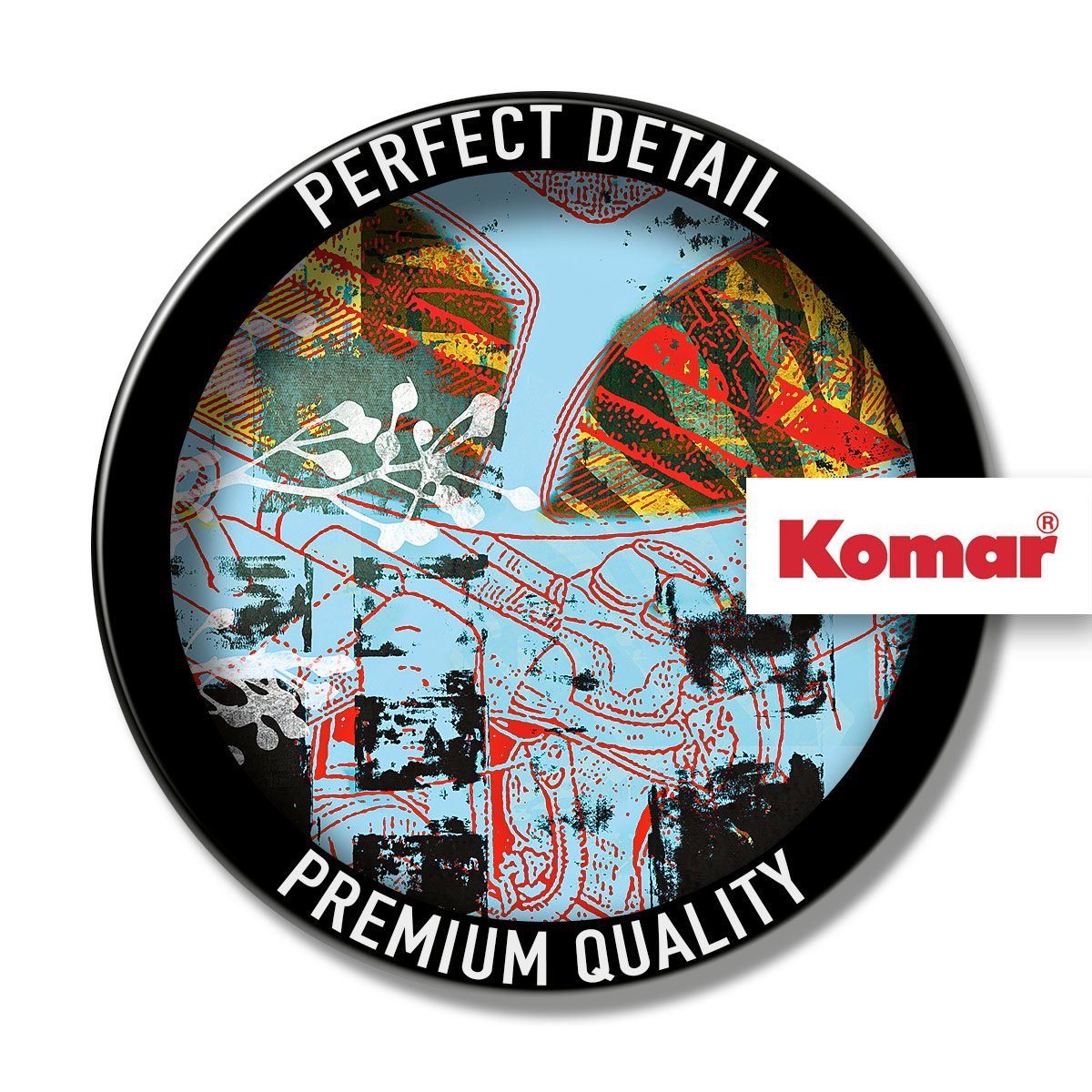 Komar Artprint op linnen Pile of Scrap - Afmeting 60 x 60 cm (1 stuk)
