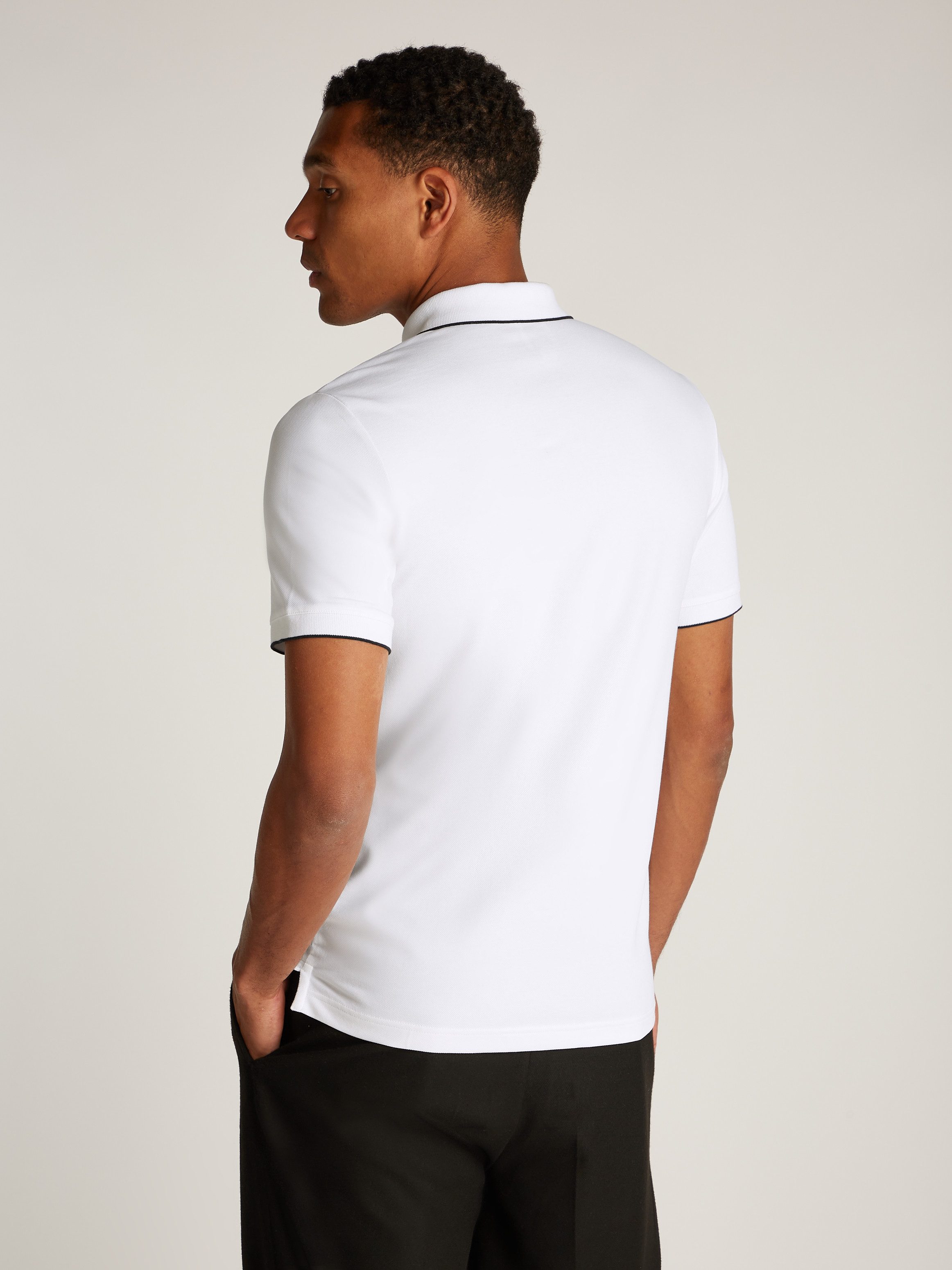 Calvin Klein Poloshirt STRETCH PIQUE TIPPING POLO