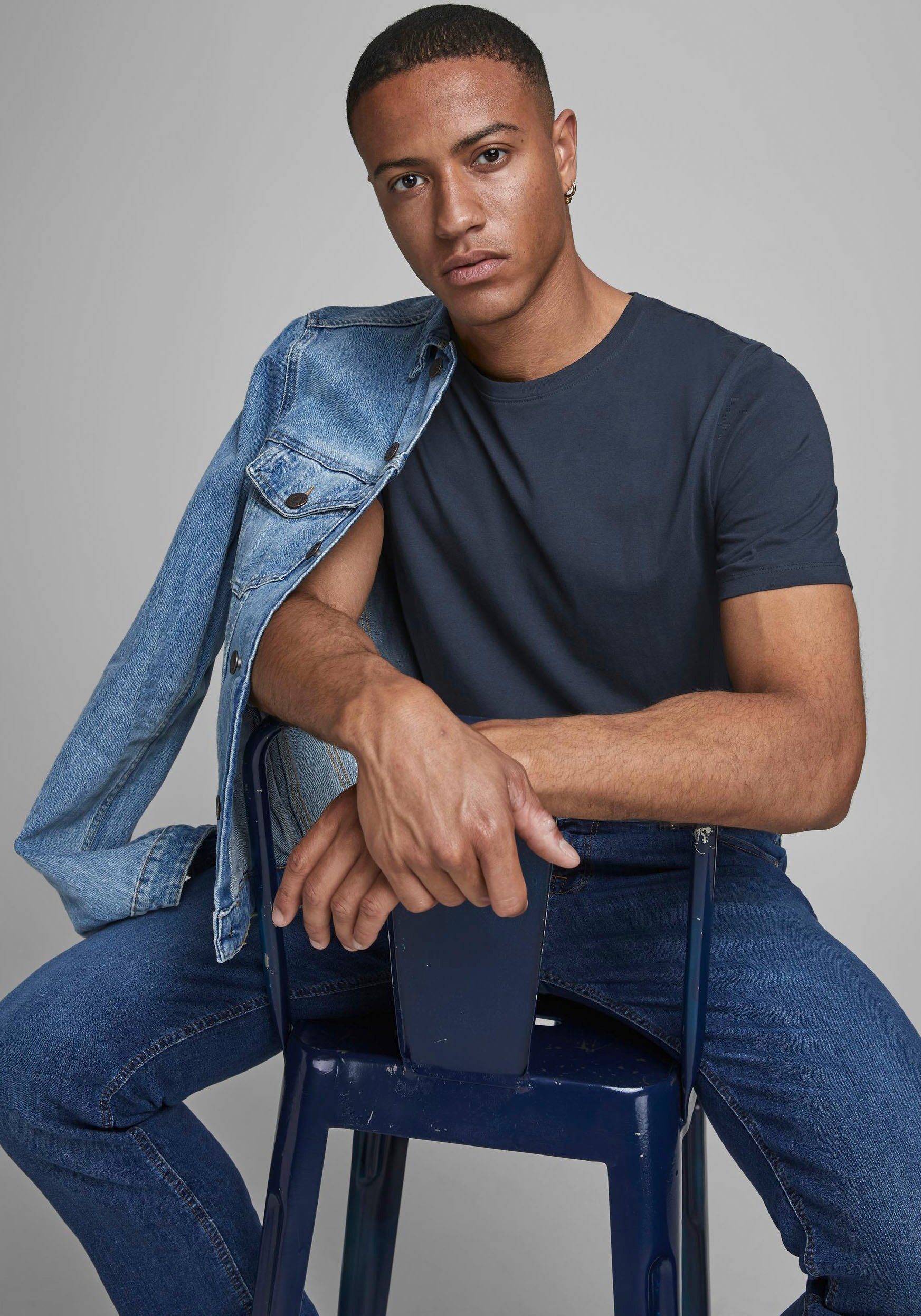 Jack & Jones Shirt met ronde hals JJEORGANIC BASIC TEE SS O-NECK NOOS