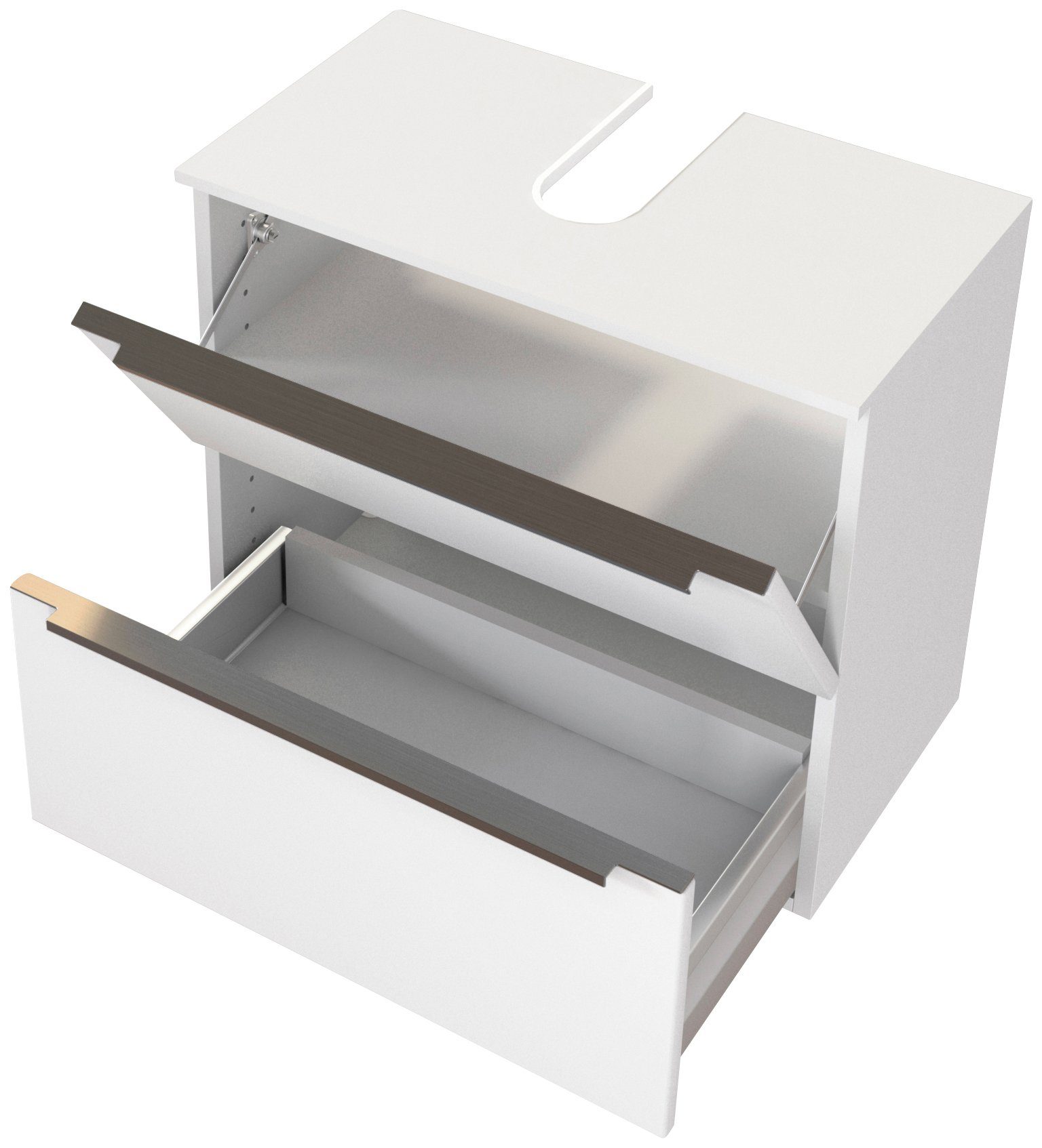 welltime Wastafelonderkast Matera Breedte 60 cm, met matte mdf-fronten en soft-closefunctie