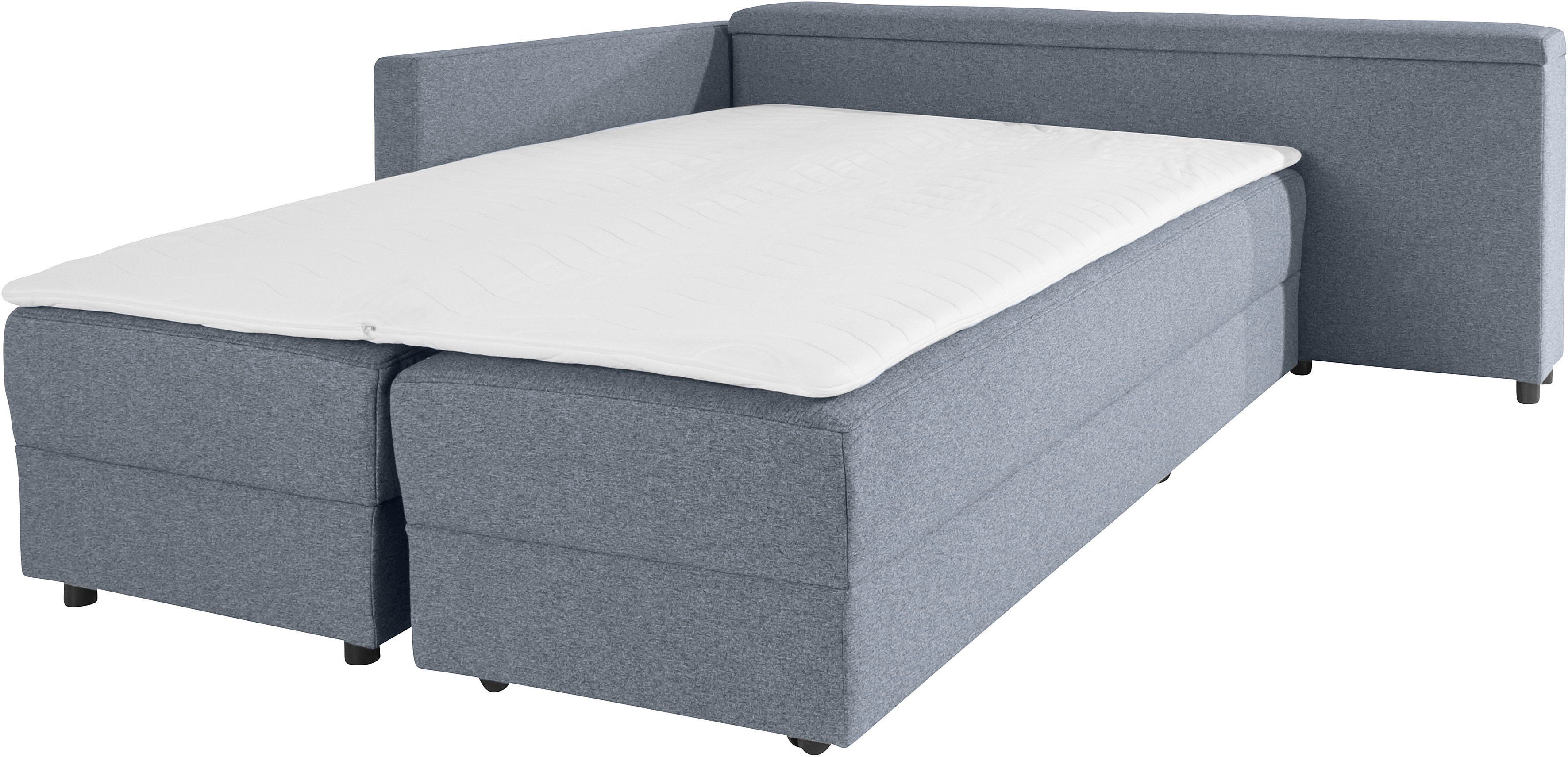 LOOKS BY WOLFGANG JOOP Hoekbank LooksIII L-vorm door draaifunctie tot bed verwisselbaar, inclusief opbergvak