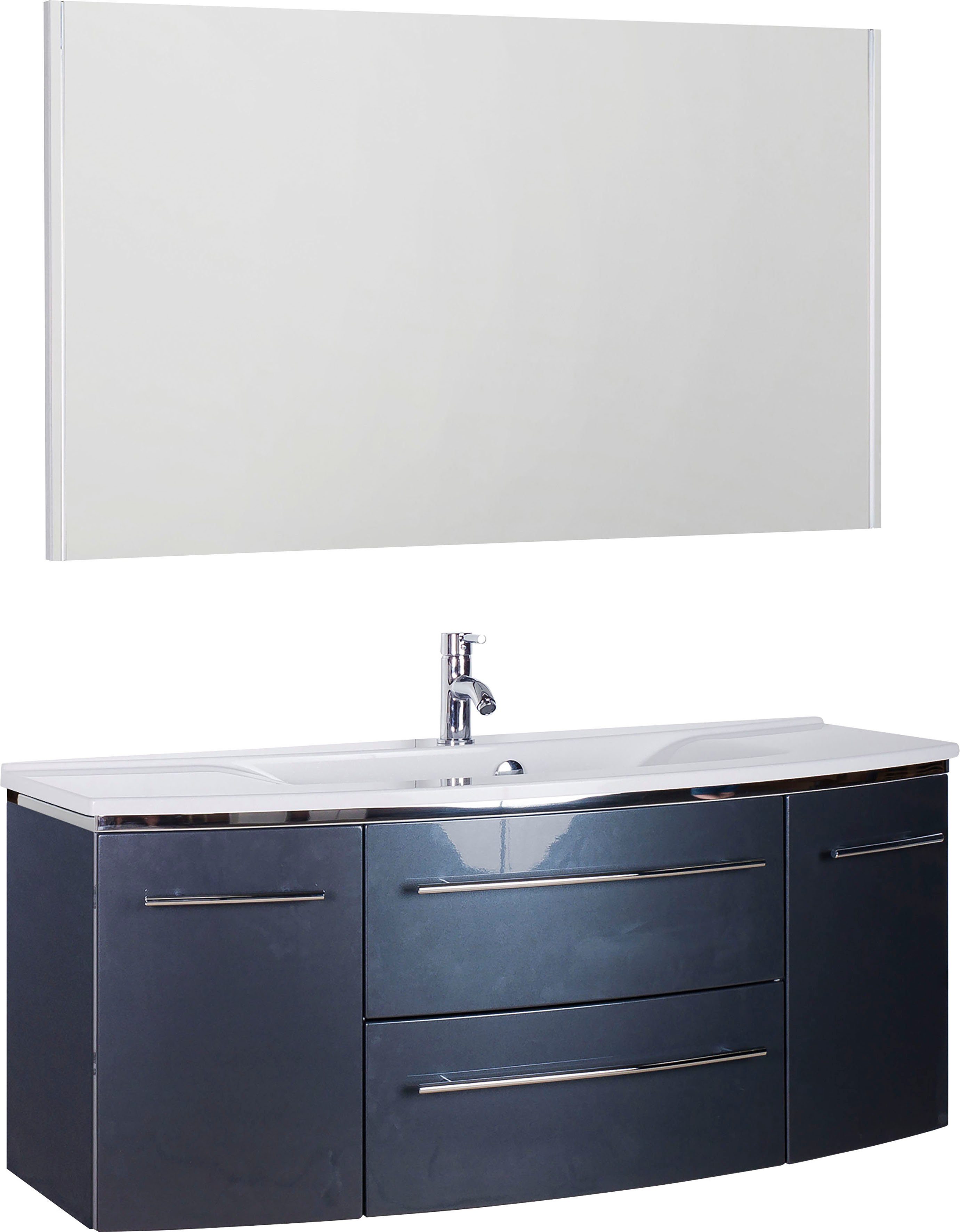 MARLIN Badkamerserie 3040 , breedte 120 cm (2-delig) badmeubelsets grijs
