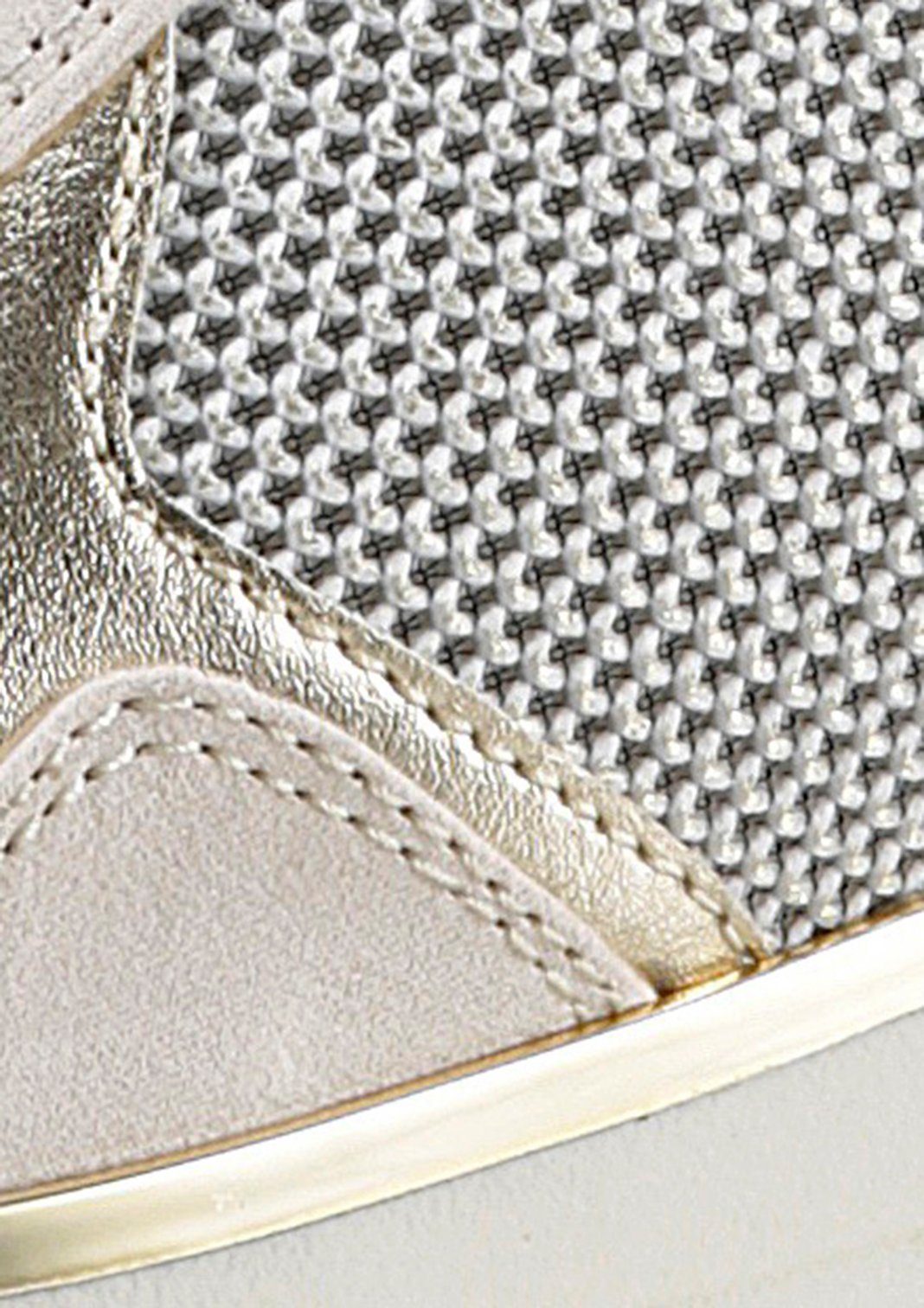 Marco Tozzi Slip-on sneakers Wedge sneaker, veterschoen, slipper met glanzende details