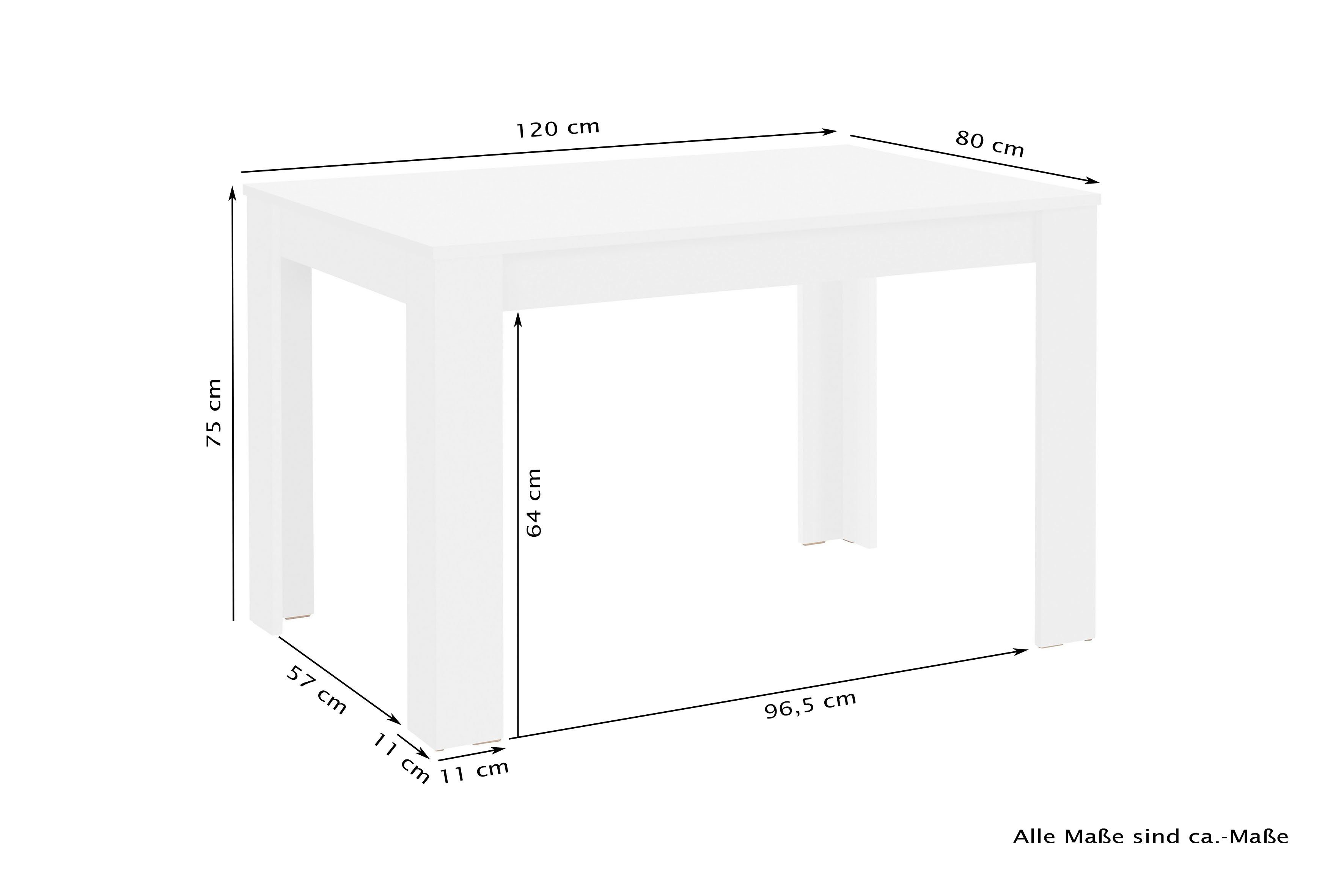 byLIVING Eettafel Nepal breedte 80/ 90/ 120 of 140 cm, verschillende uitvoeringen beschikbaar