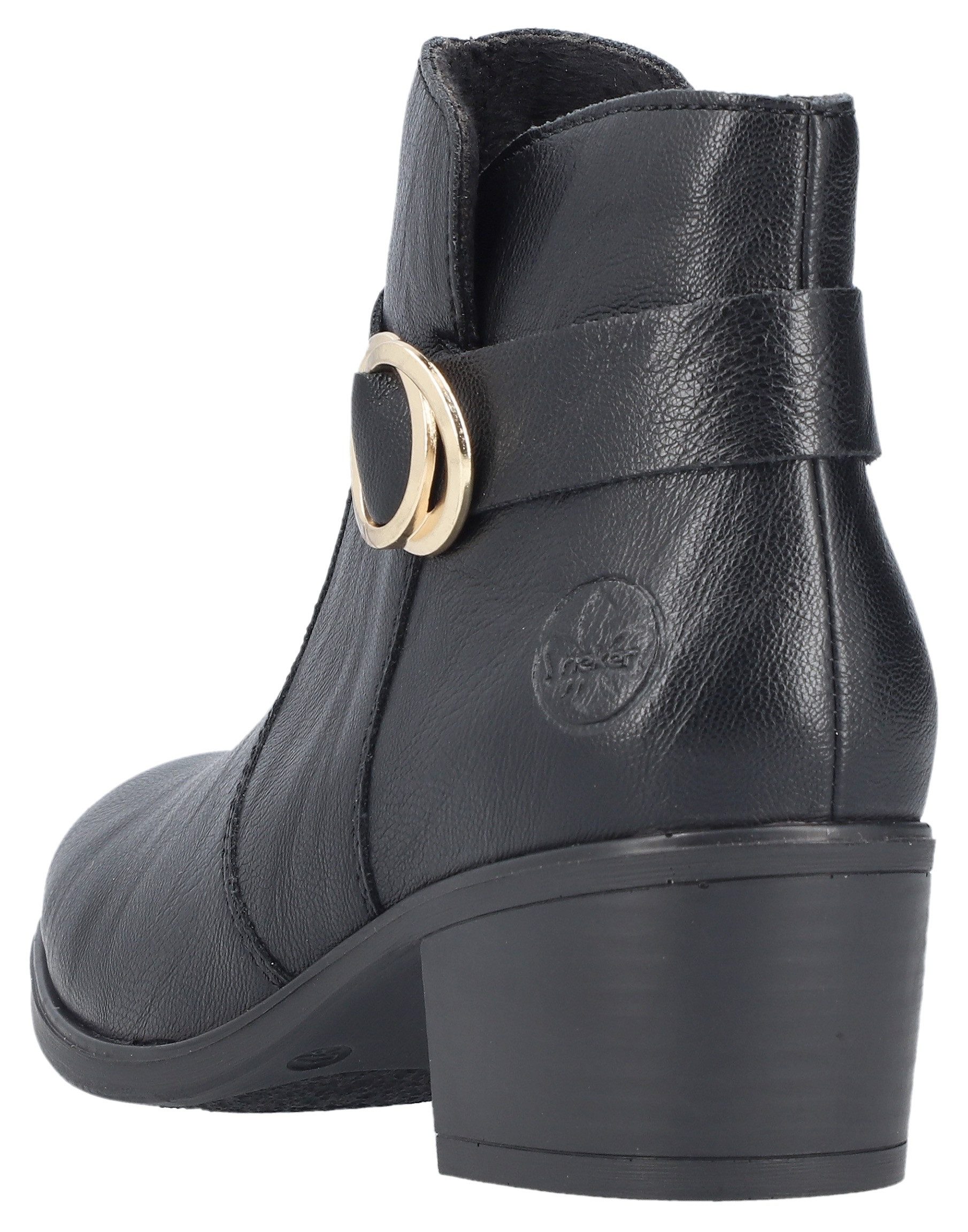 Rieker Laarsjes ankleboots, blokhak, met binnenrits