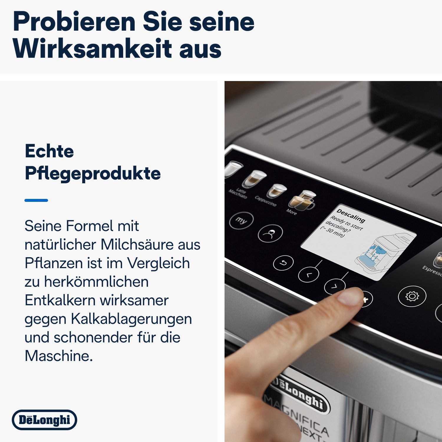 De'Longhi Ontkalker DLSC500 EcoDecalk, Kalkverwijderaar voor volautomatisch koffiezetapparaat en espressomachine