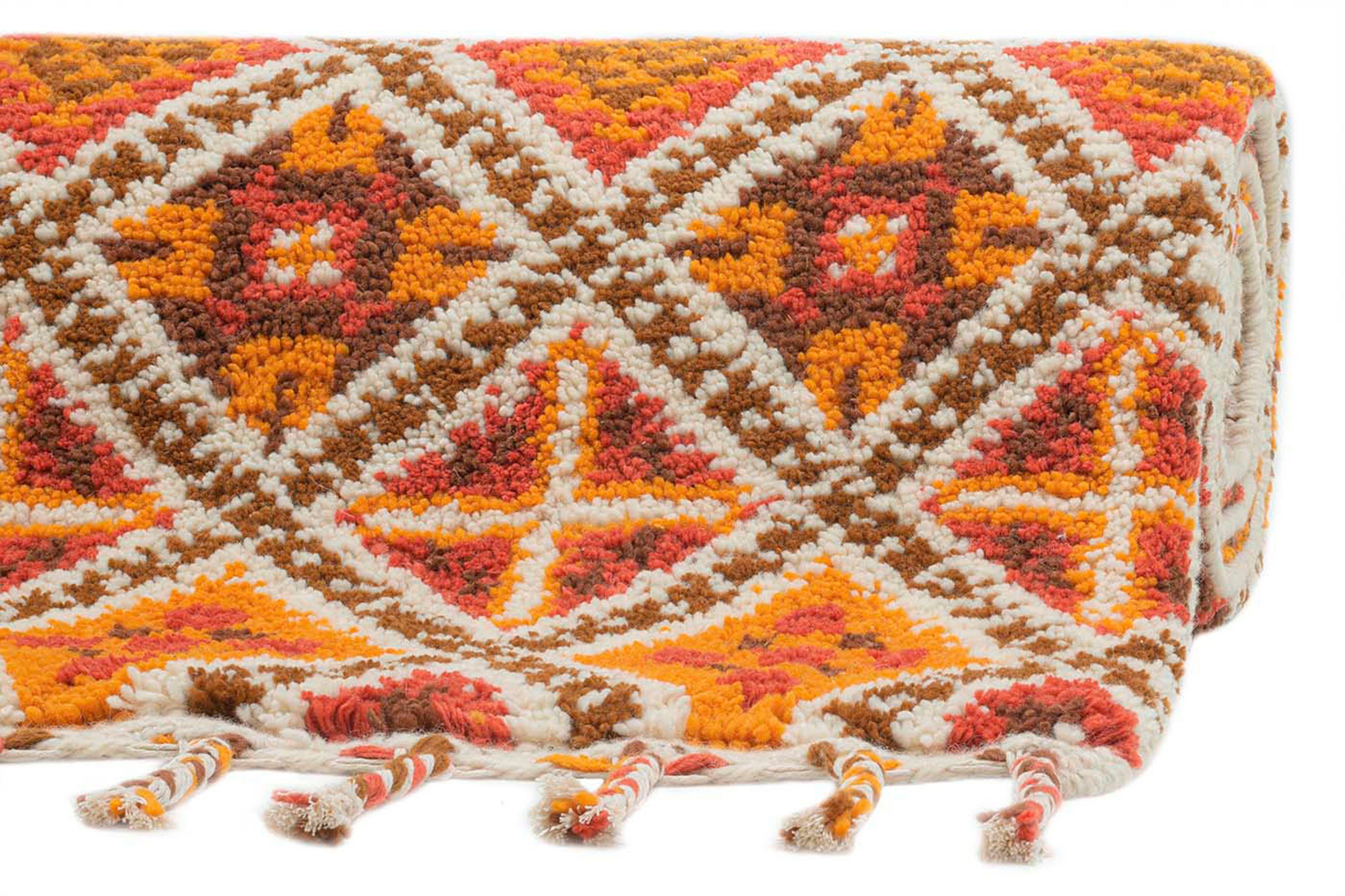 THEKO Wollen kleed Marmoucha echte berber vloerkleed, zuivere wol, met de hand geknoopt, ook als loper