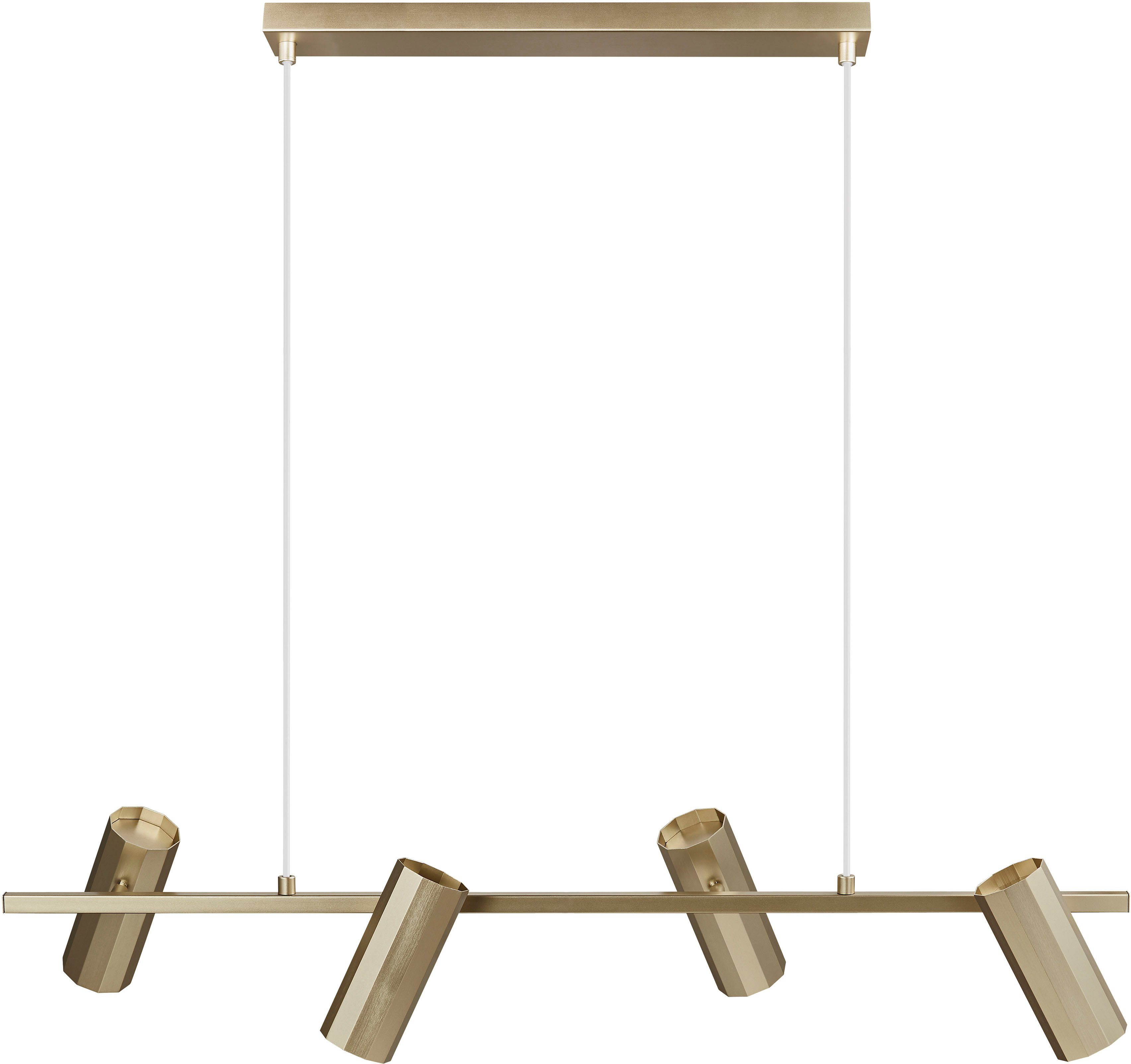 Nordlux Hanglamp Alanis Minimalistisch ontwerp, 10-zijdig profiel, matzwart (1 stuk)