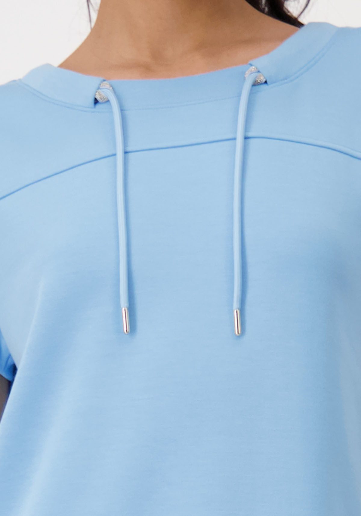 Monari Sweatshirt met koorddoorvoer