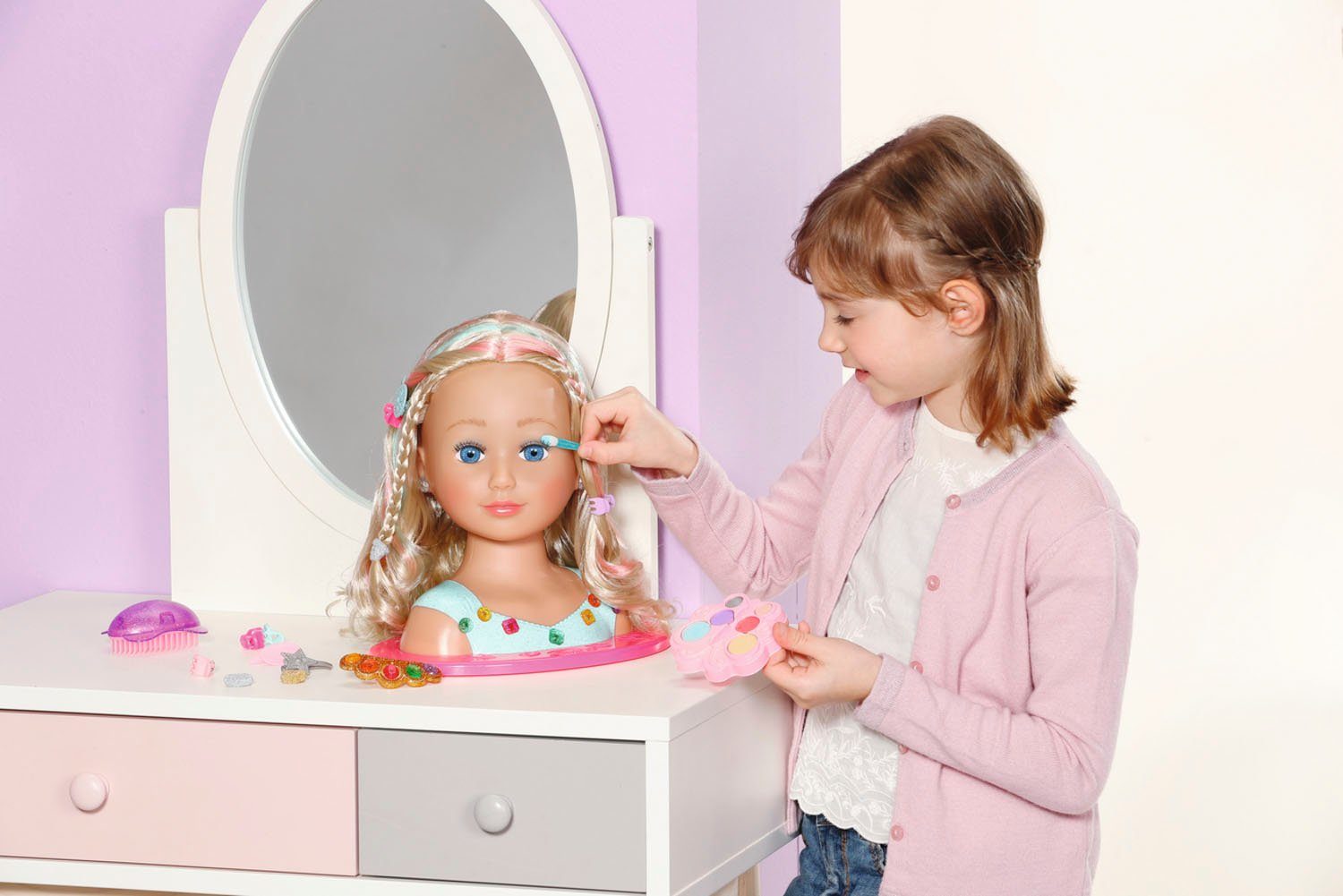 Baby Born Kaphoofd Sister styling head prinses