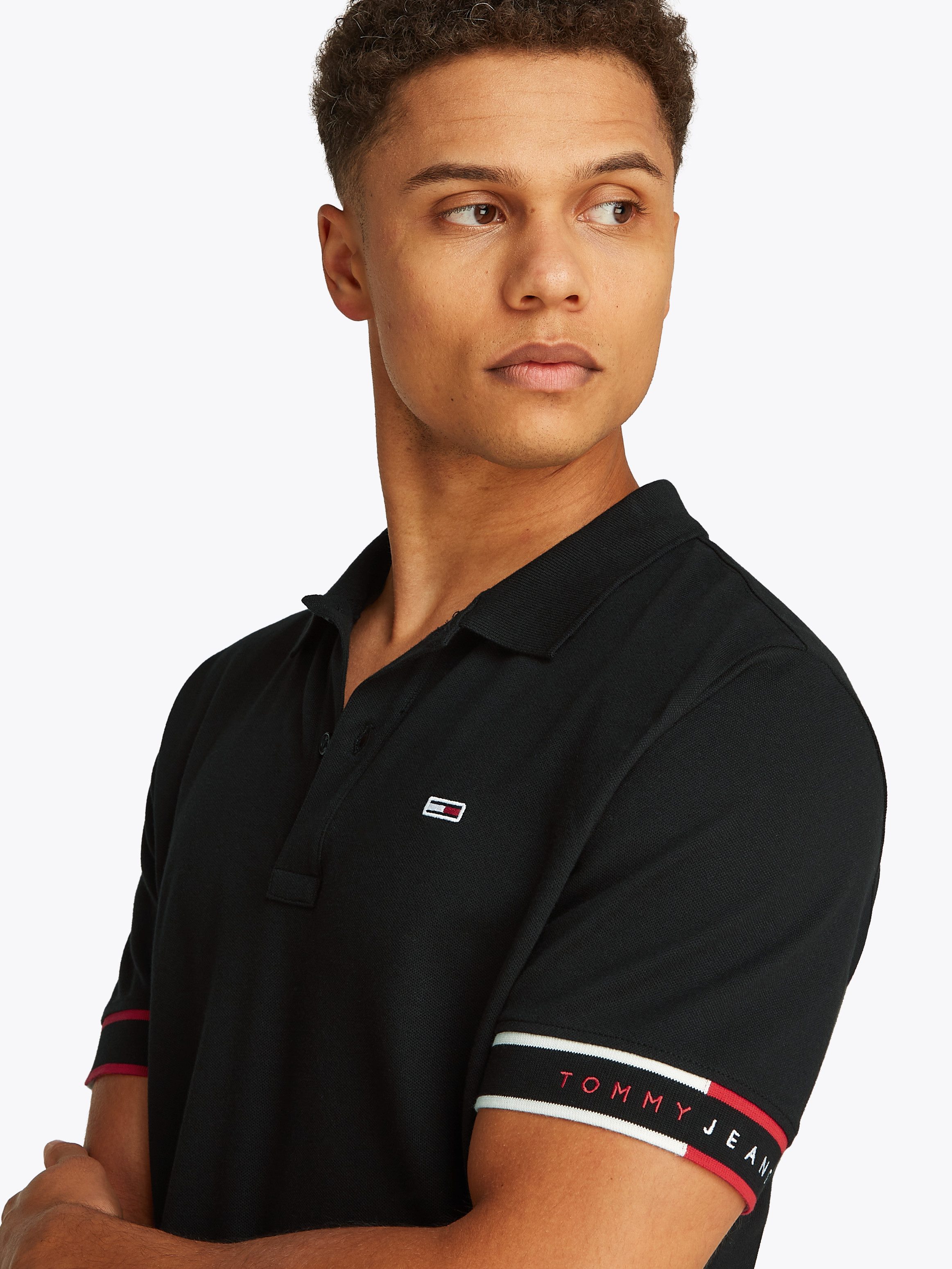 Tommy Jeans Plus Poloshirt TJM SLIM FLAG CUFF POLO EXT