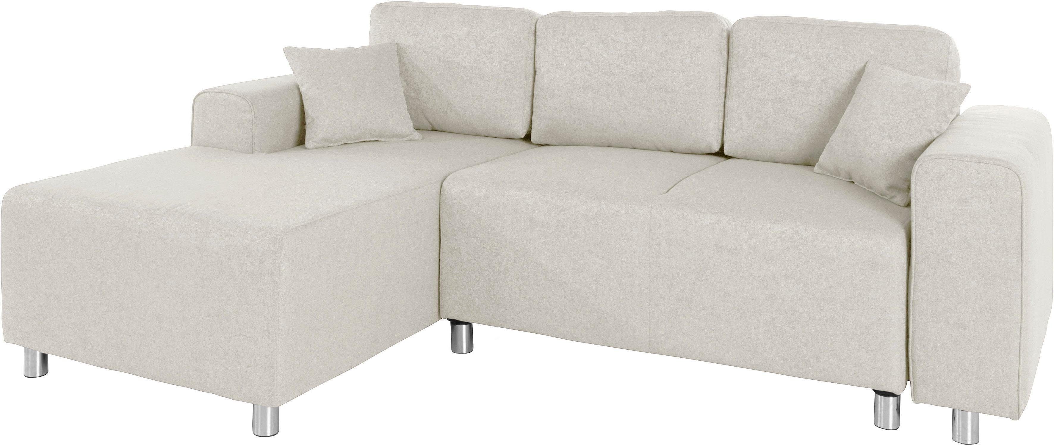 Guido Maria Kretschmer Home&Living Hoekbank Györ L-vorm, optioneel met bedfunctie en bedlade inclusief 2 sierkussens