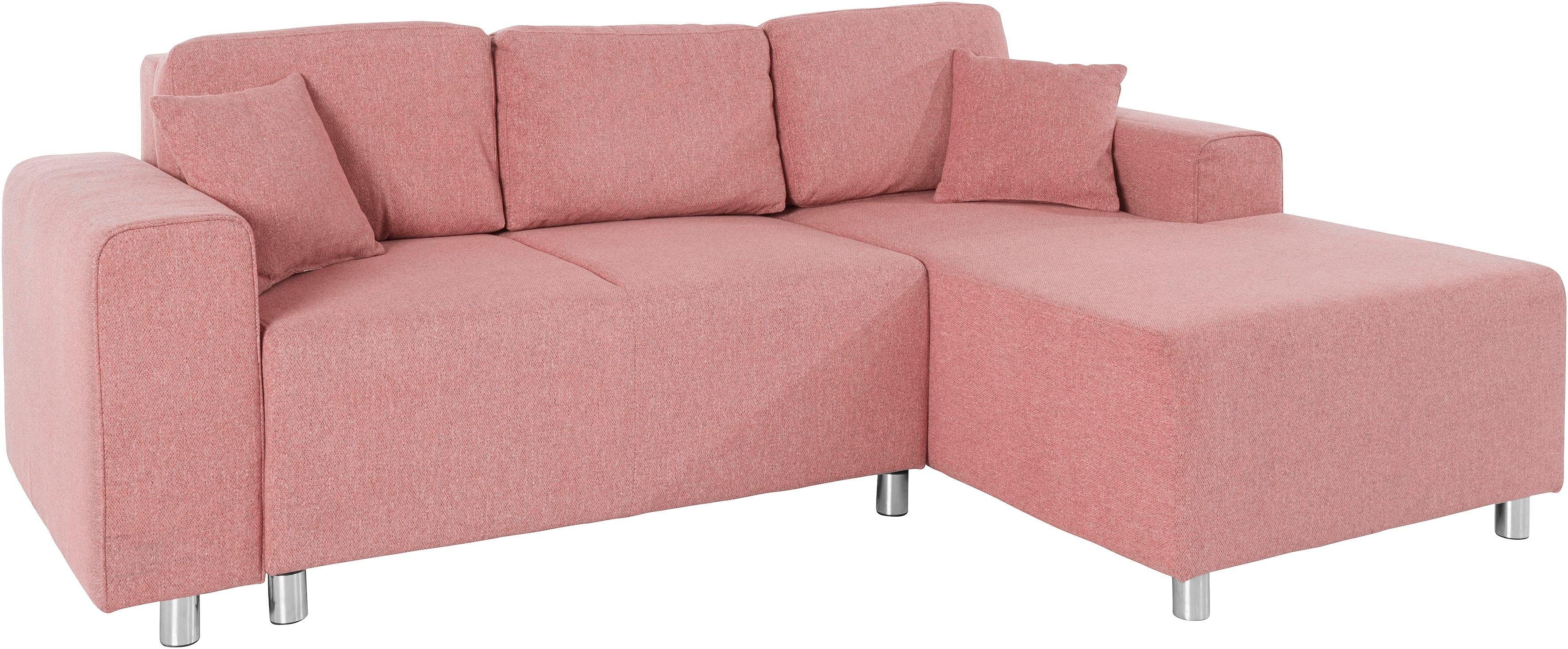 Guido Maria Kretschmer Home&Living Hoekbank Györ L-vorm, optioneel met bedfunctie en bedlade inclusief 2 sierkussens