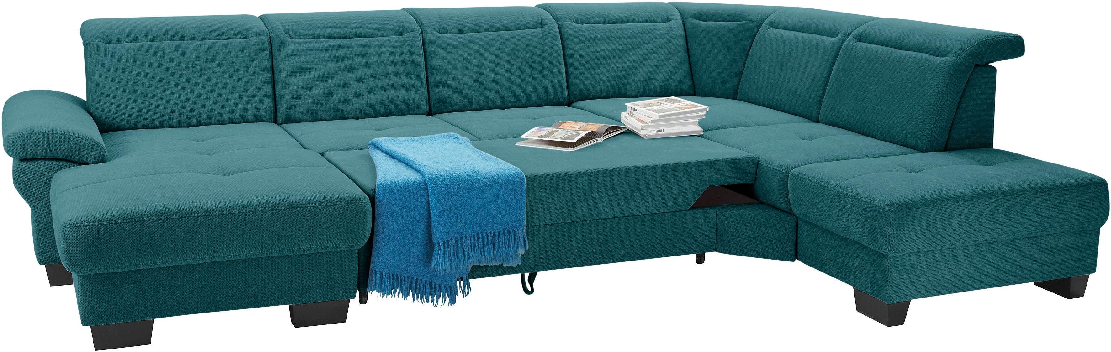 Places of Style Zithoek Cornwall U-vorm inclusief zitdiepteverstelling, naar keuze met slaapfunctie