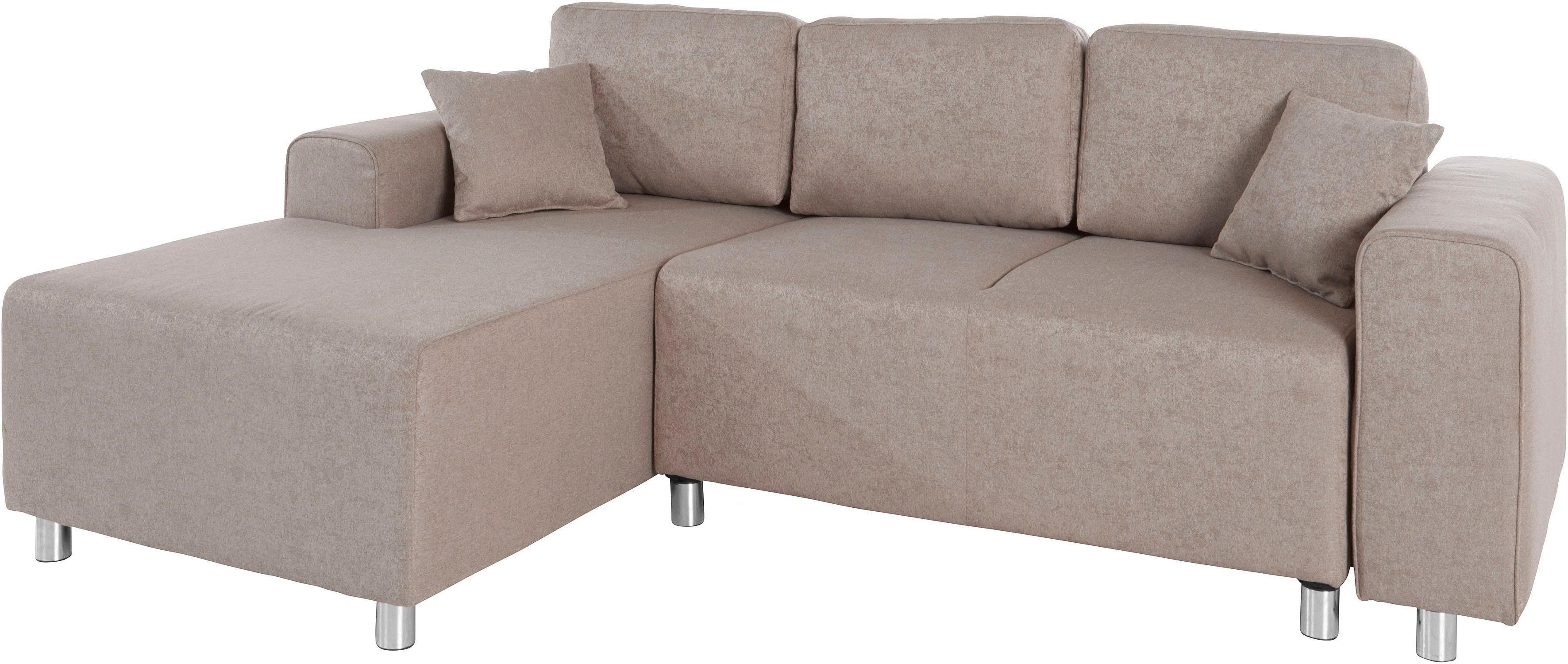 Guido Maria Kretschmer Home&Living Hoekbank Györ L-vorm, optioneel met bedfunctie en bedlade inclusief 2 sierkussens
