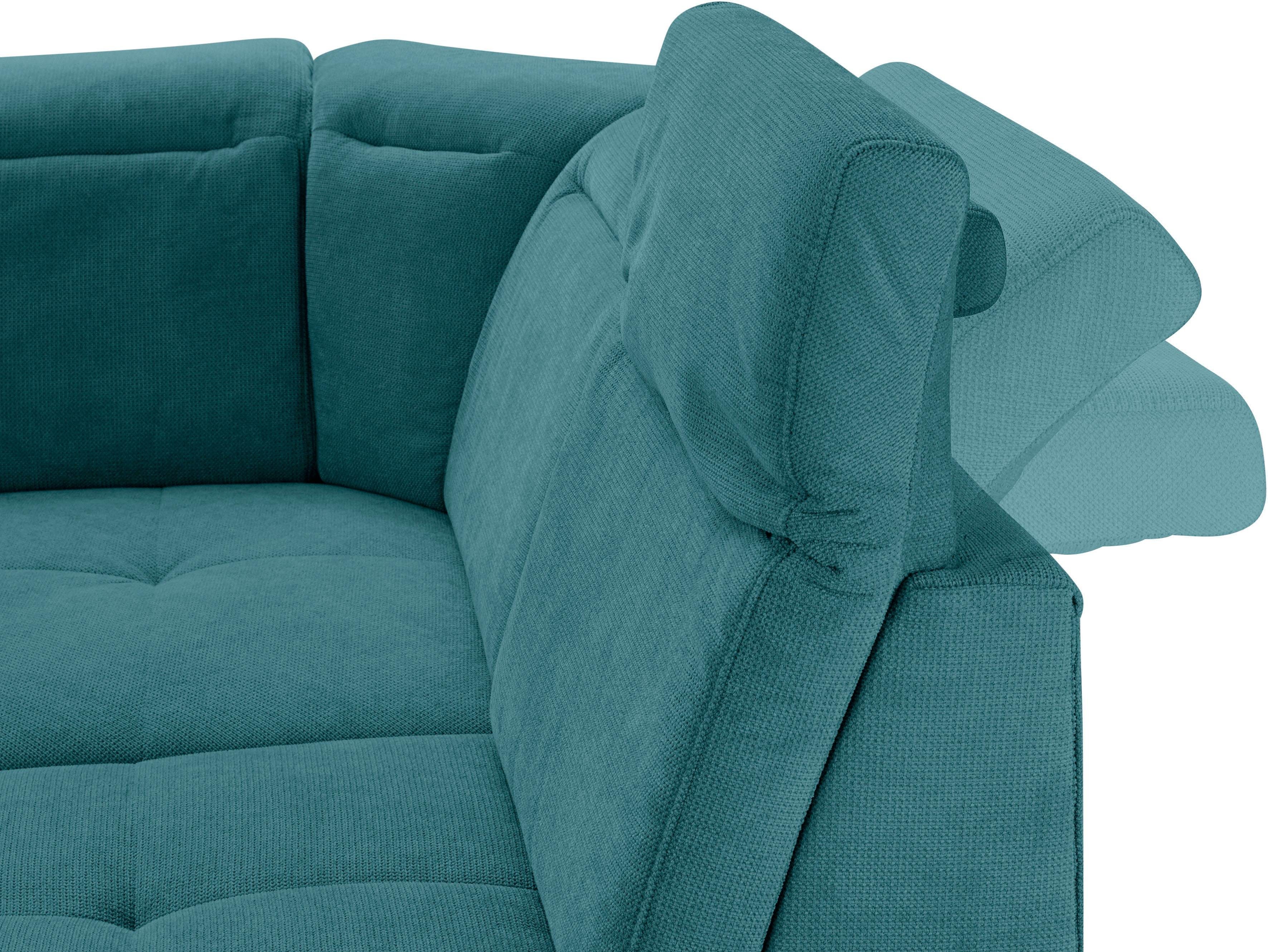 Places of Style Zithoek Cornwall U-vorm inclusief zitdiepteverstelling, naar keuze met slaapfunctie