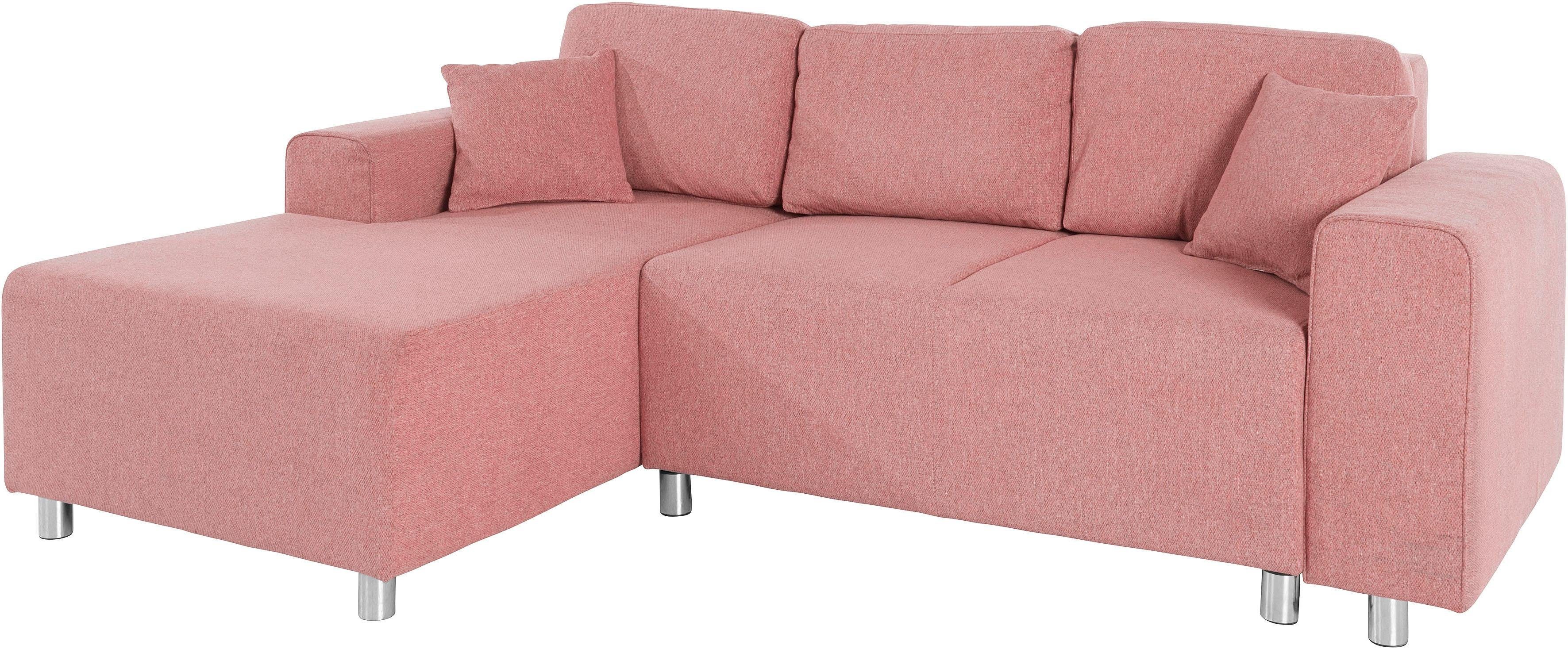 Guido Maria Kretschmer Home&Living Hoekbank Györ L-vorm, optioneel met bedfunctie en bedlade inclusief 2 sierkussens
