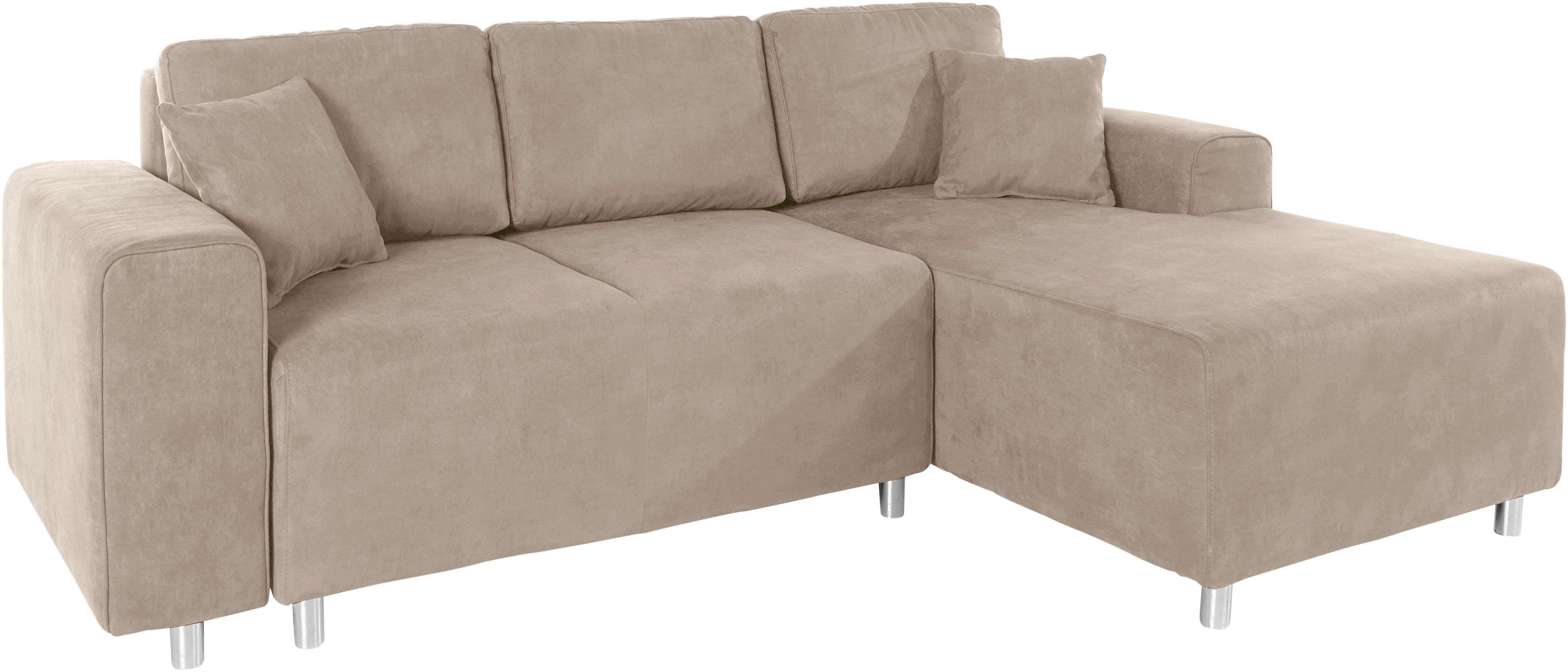 Guido Maria Kretschmer Home&Living Hoekbank Györ L-vorm, optioneel met bedfunctie en bedlade inclusief 2 sierkussens