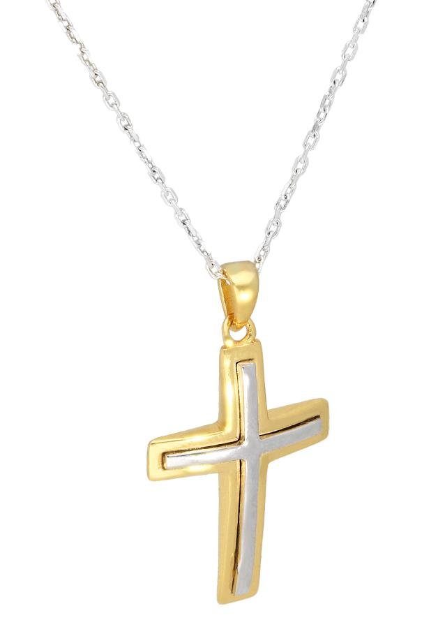 Firetti Ketting met hanger Sieraad cadeau zilver 925 halssieraad halsketting ankerkette kruis
