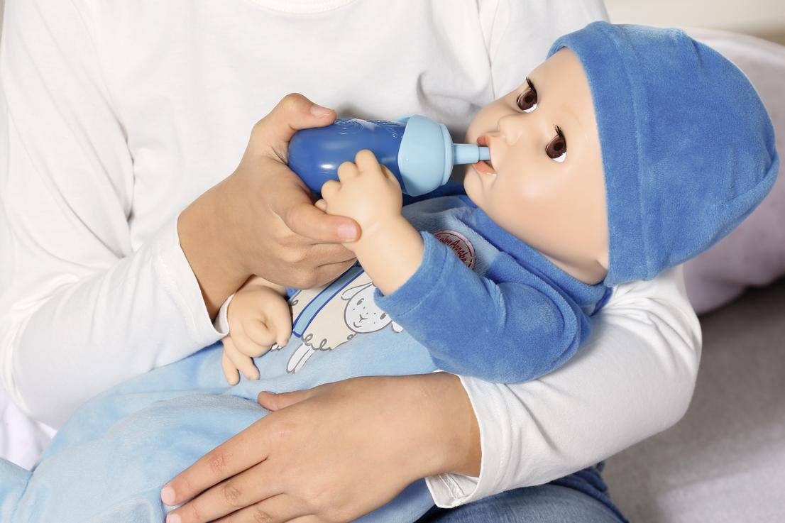 Baby Annabell Babypop Alexander, 43 cm interactief met slapende ogen