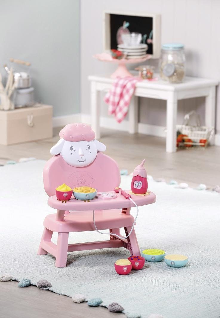 Baby Annabell Poppenkinderstoel Lunch Time tafel met licht- en geluidseffecten