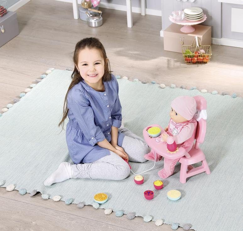 Baby Annabell Poppenkinderstoel Lunch Time tafel met licht- en geluidseffecten