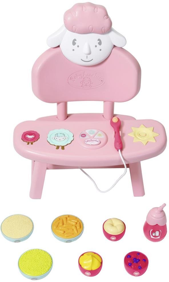 Baby Annabell Poppenkinderstoel Lunch Time tafel met licht- en geluidseffecten