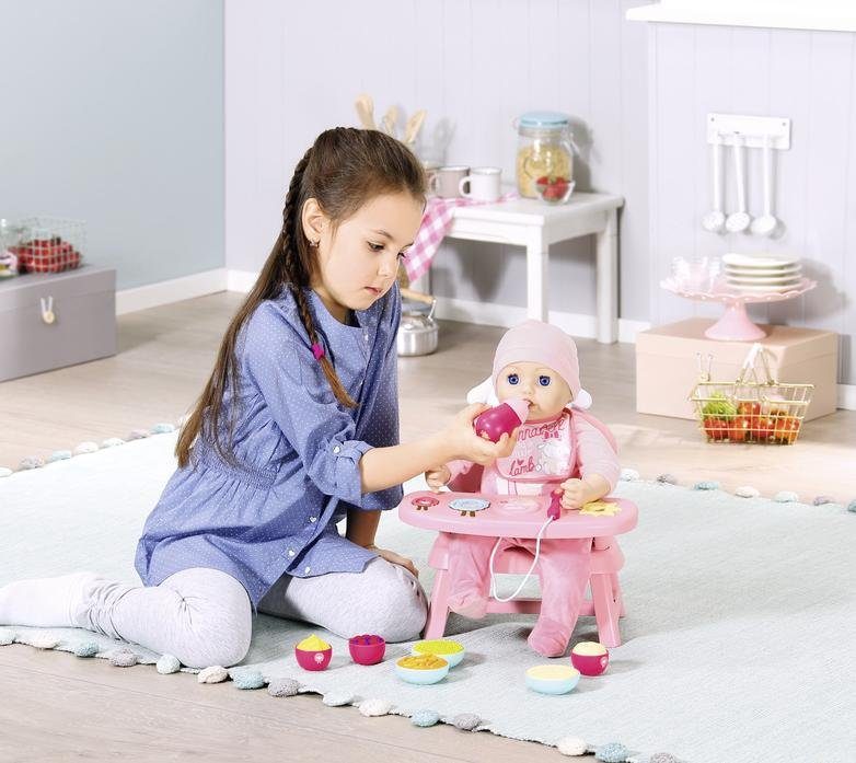 Baby Annabell Poppenkinderstoel Lunch Time tafel met licht- en geluidseffecten