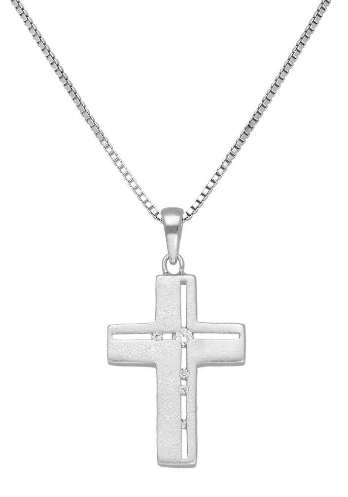 Firetti ketting met hanger Kreuz, Glaube, religiös, satiniert