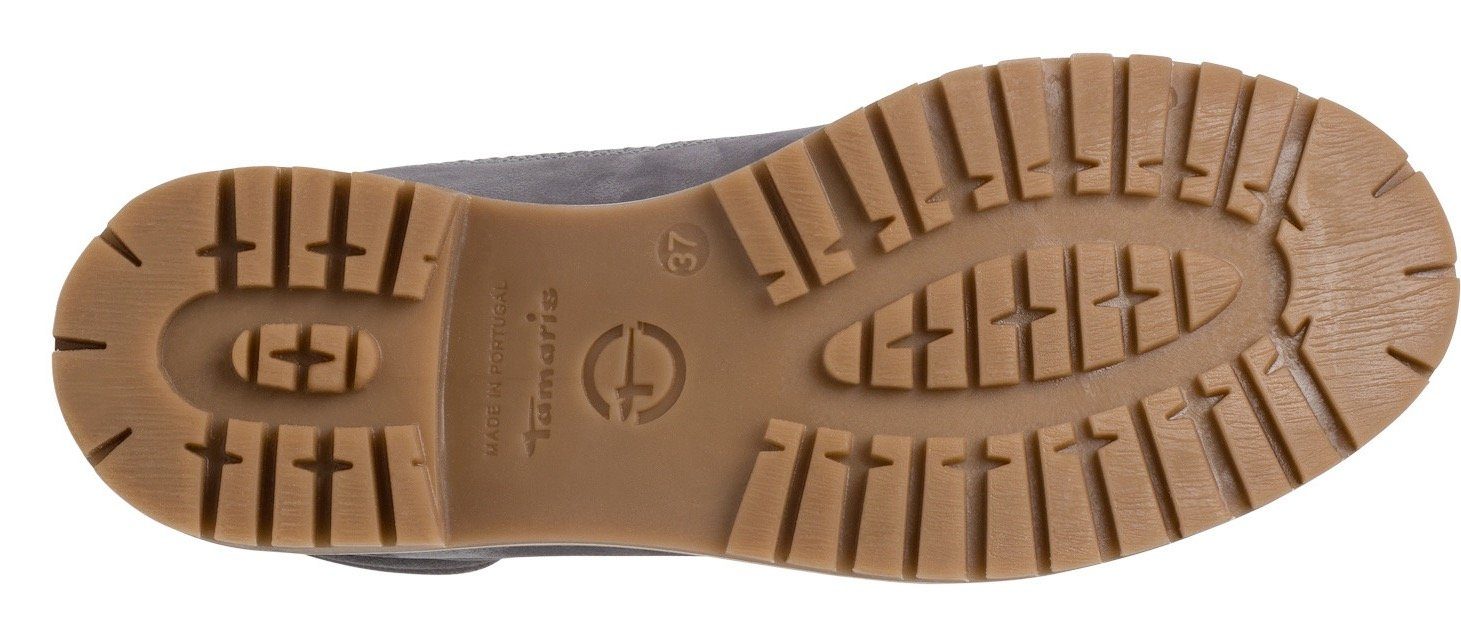 Tamaris Winterlaarzen blokhak, veterschoenen, outdoorschoen met duo-tex-uitrusting