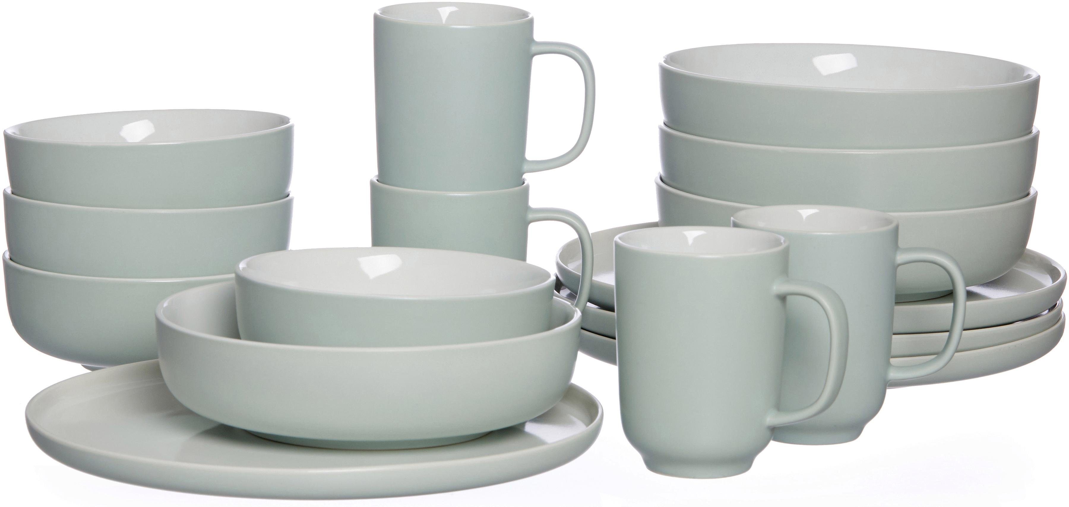 Otto Ritzenhoff & Breker Combi-servies Jasper in scandinavische stijl. 16 delen. voor 4 personen (set. 16-delig) aanbieding