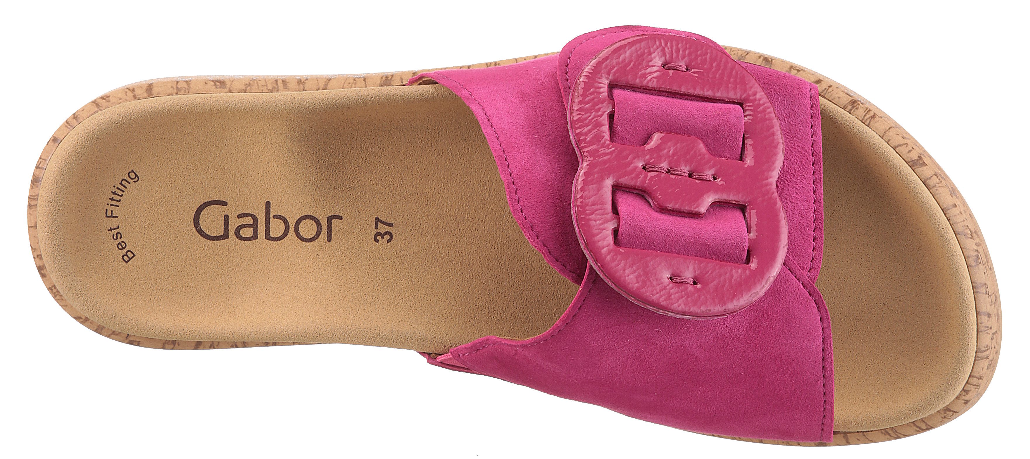 Gabor Slippers , plateau, zomerschoen, comfortabele schoen, best fitting voor goede pasvorm