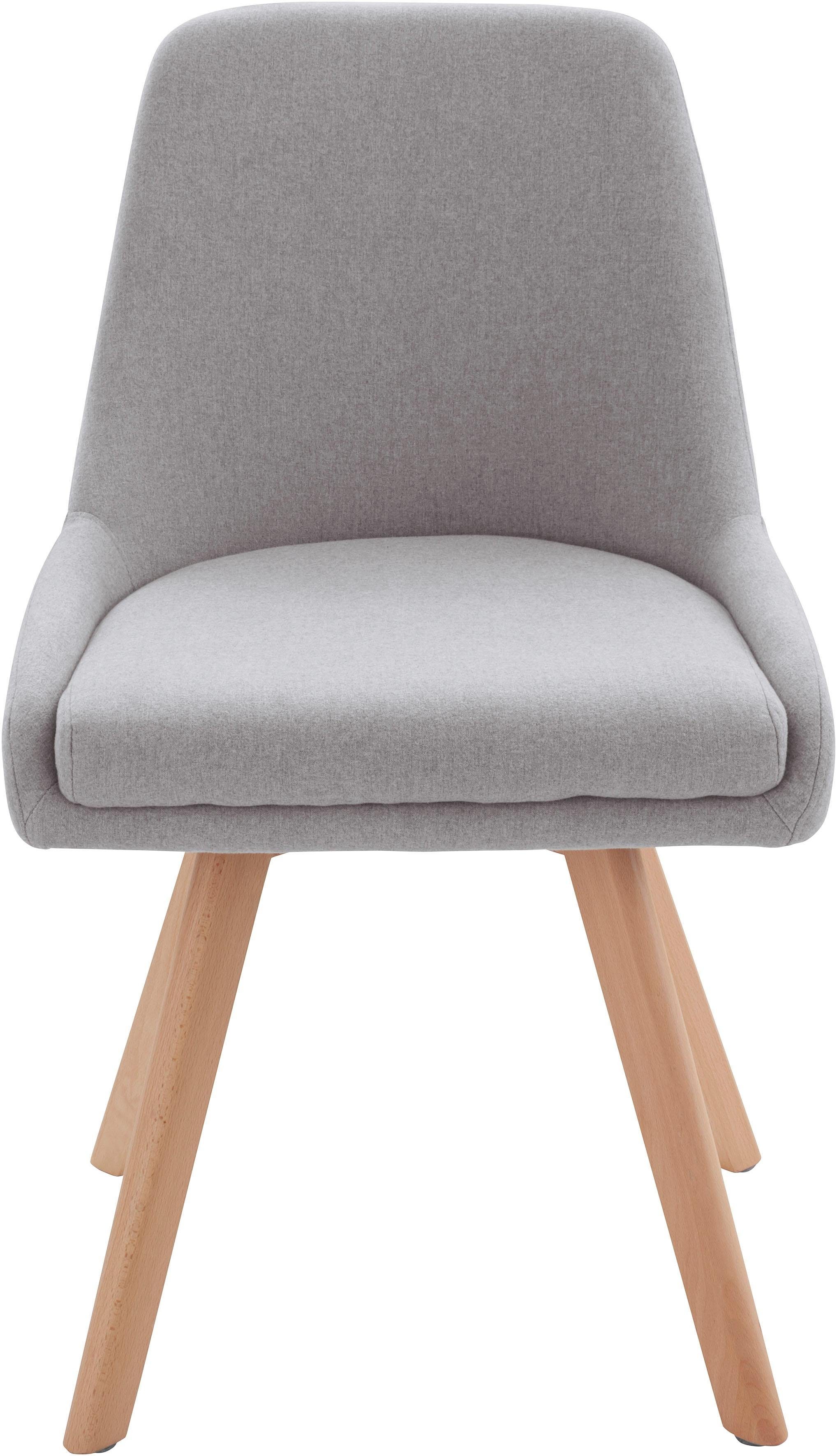 INOSIGN Eetkamerstoel Dilla, TOPSELLER! in sets van 1 en 2, bekleding van geweven stof, zithoogte 48 cm, keukenstoel