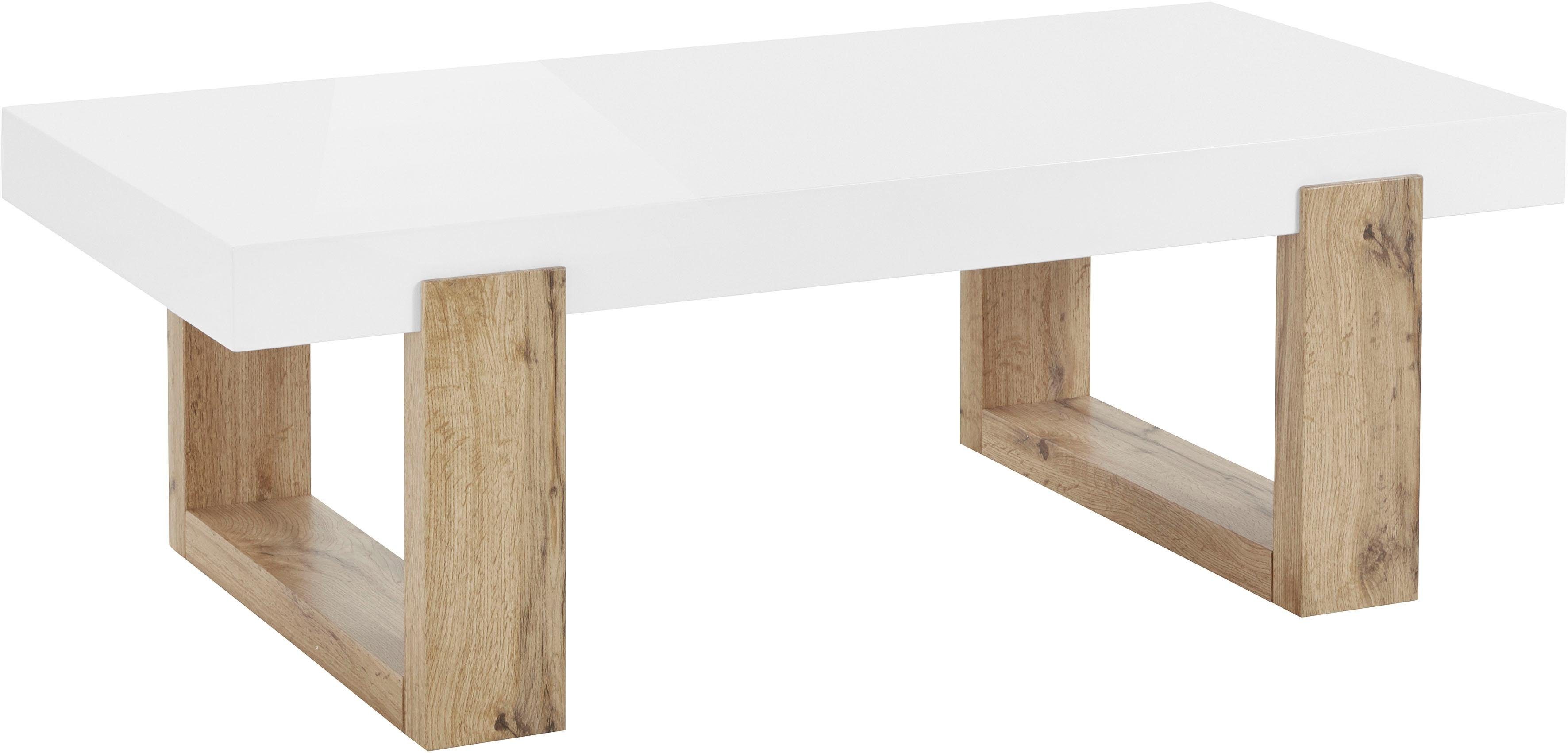 INOSIGN Salontafel Solid hoogglanzend wit tafelblad, in twee verschillende maten