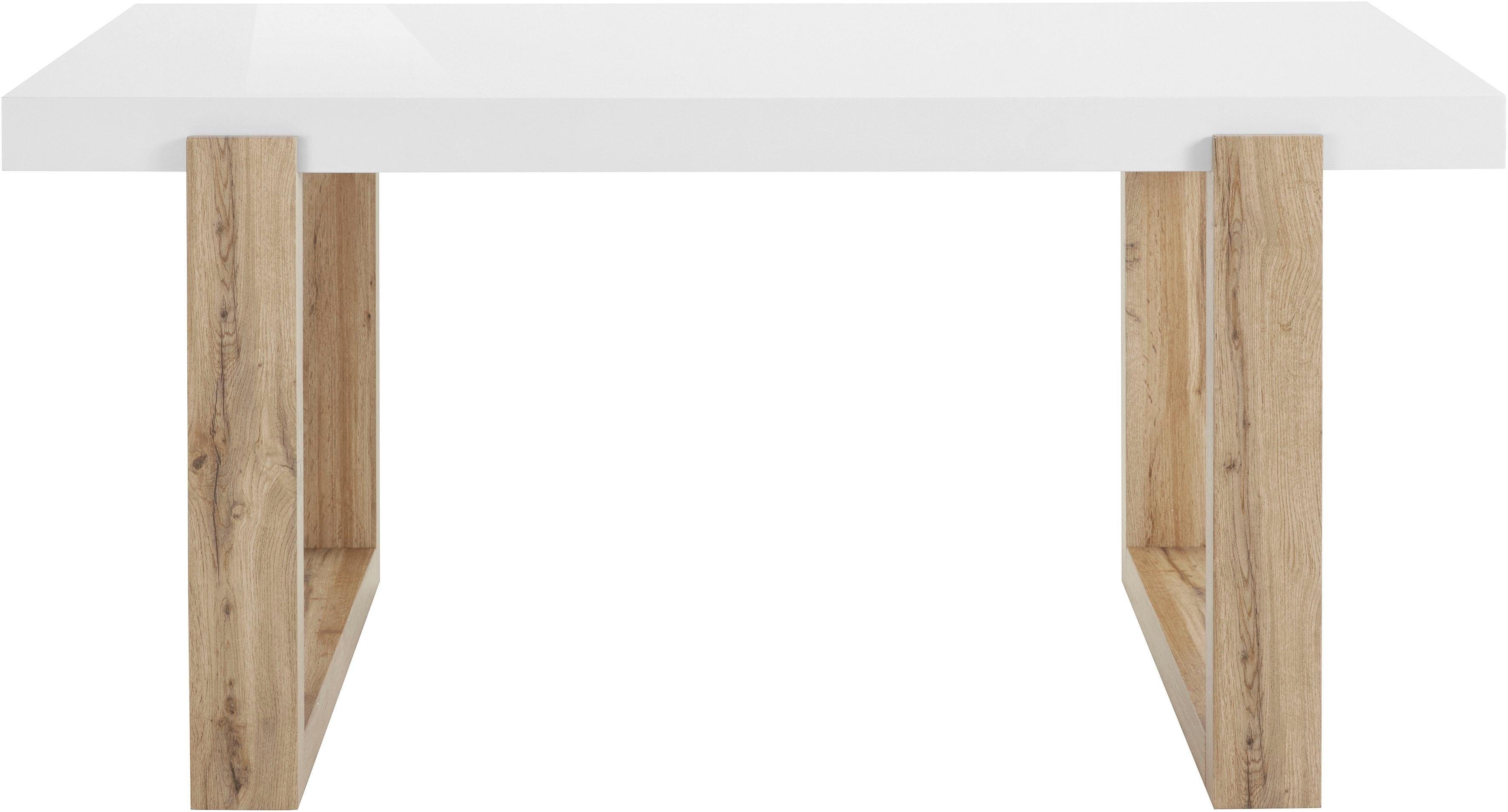 INOSIGN Eettafel Solid wit hoogglanzend tafelblad, in twee verschillende afmetingen