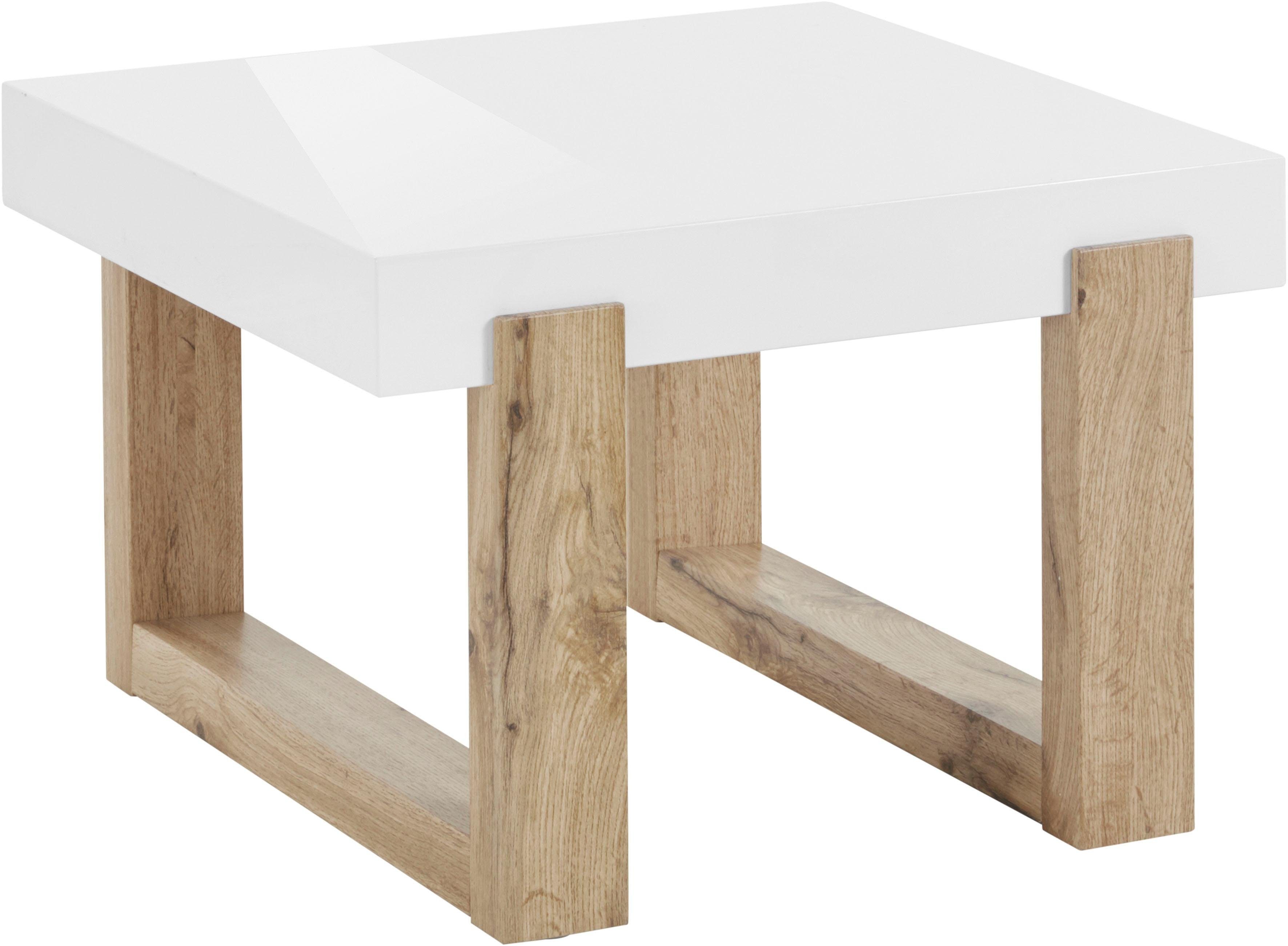 INOSIGN Salontafel Solid hoogglanzend wit tafelblad, in twee verschillende maten