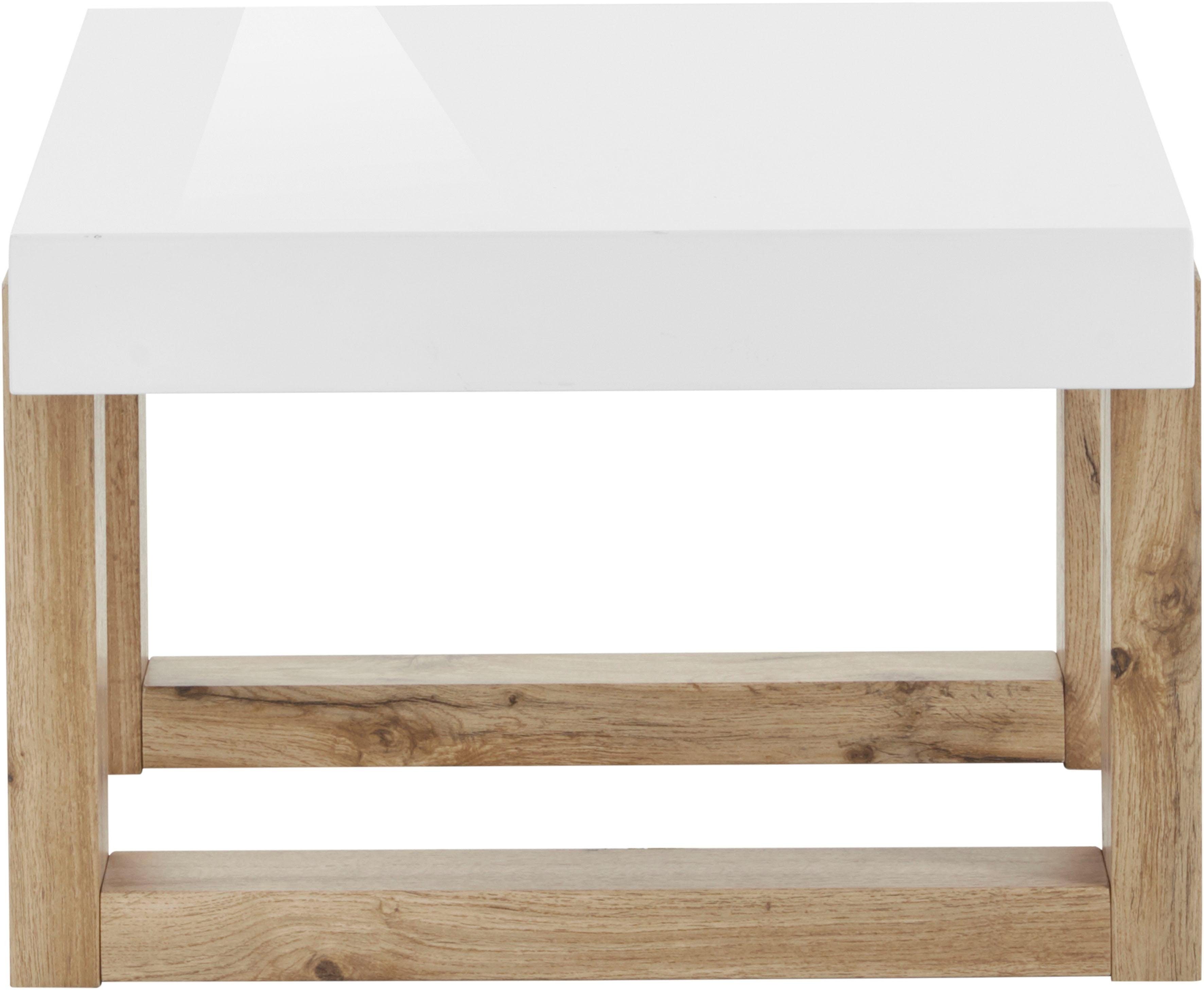 INOSIGN Salontafel Solid hoogglanzend wit tafelblad, in twee verschillende maten