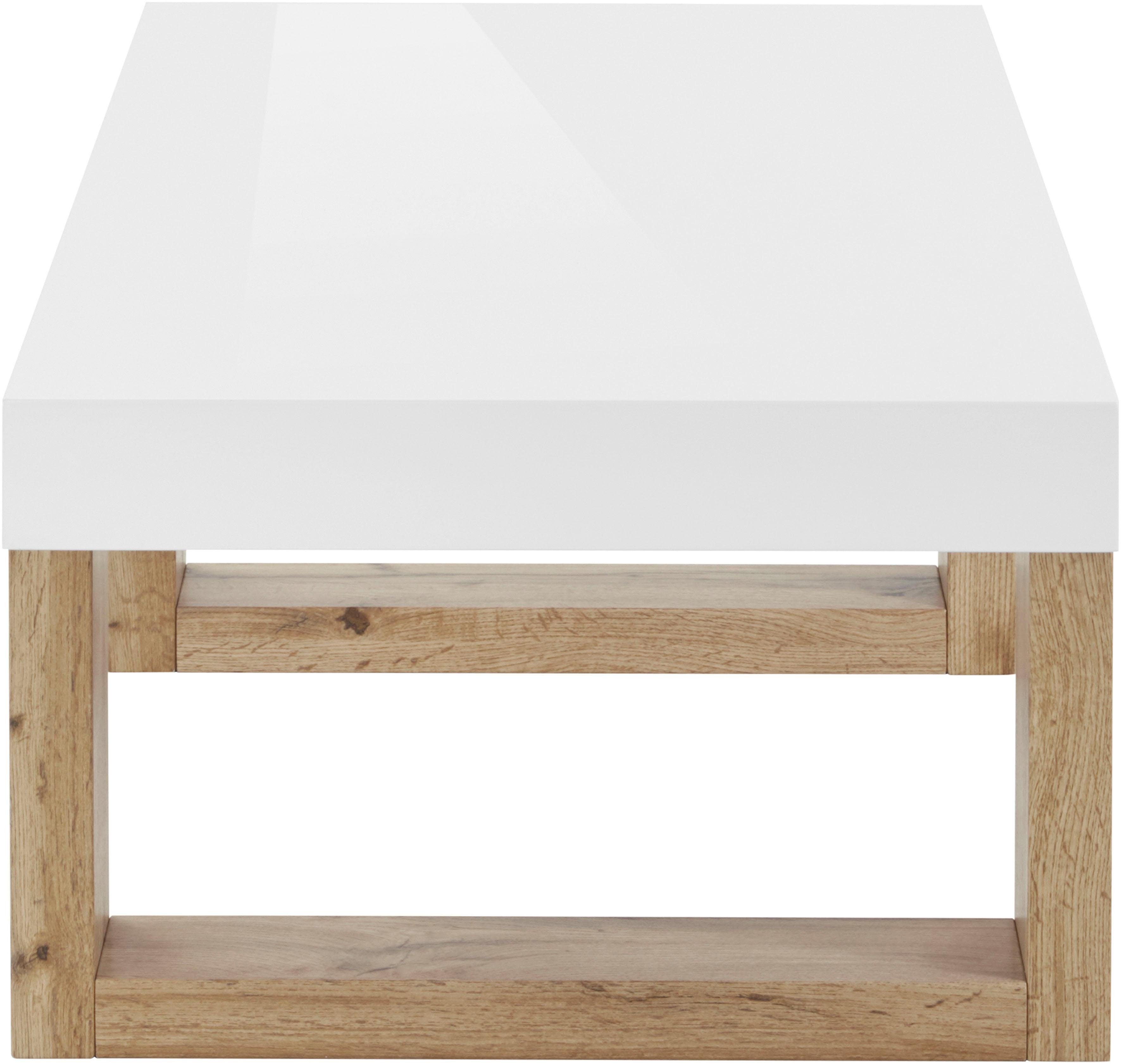 INOSIGN Salontafel Solid hoogglanzend wit tafelblad, in twee verschillende maten