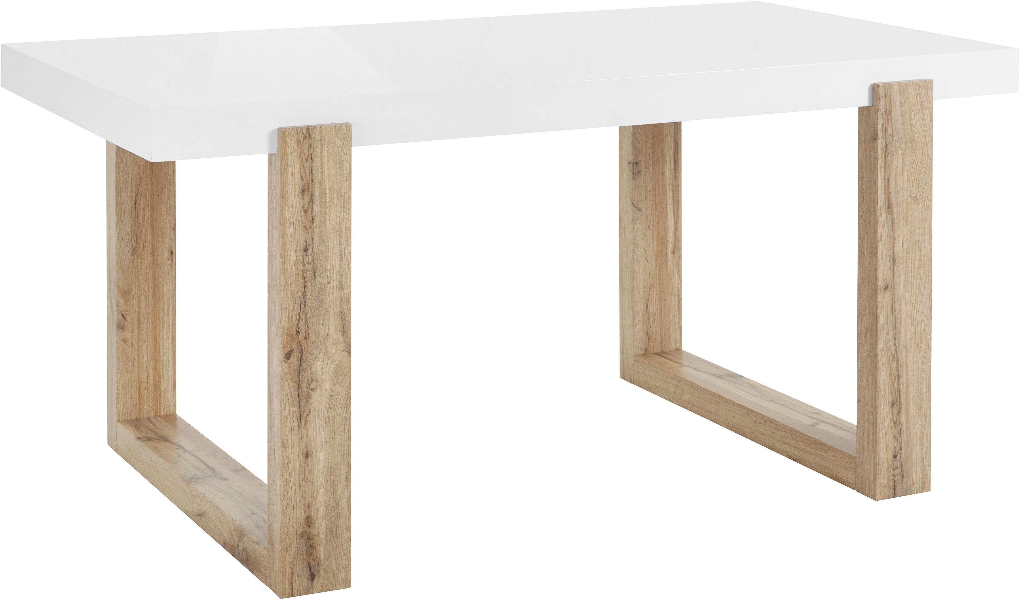 INOSIGN Eettafel Solid wit hoogglanzend tafelblad, in twee verschillende afmetingen