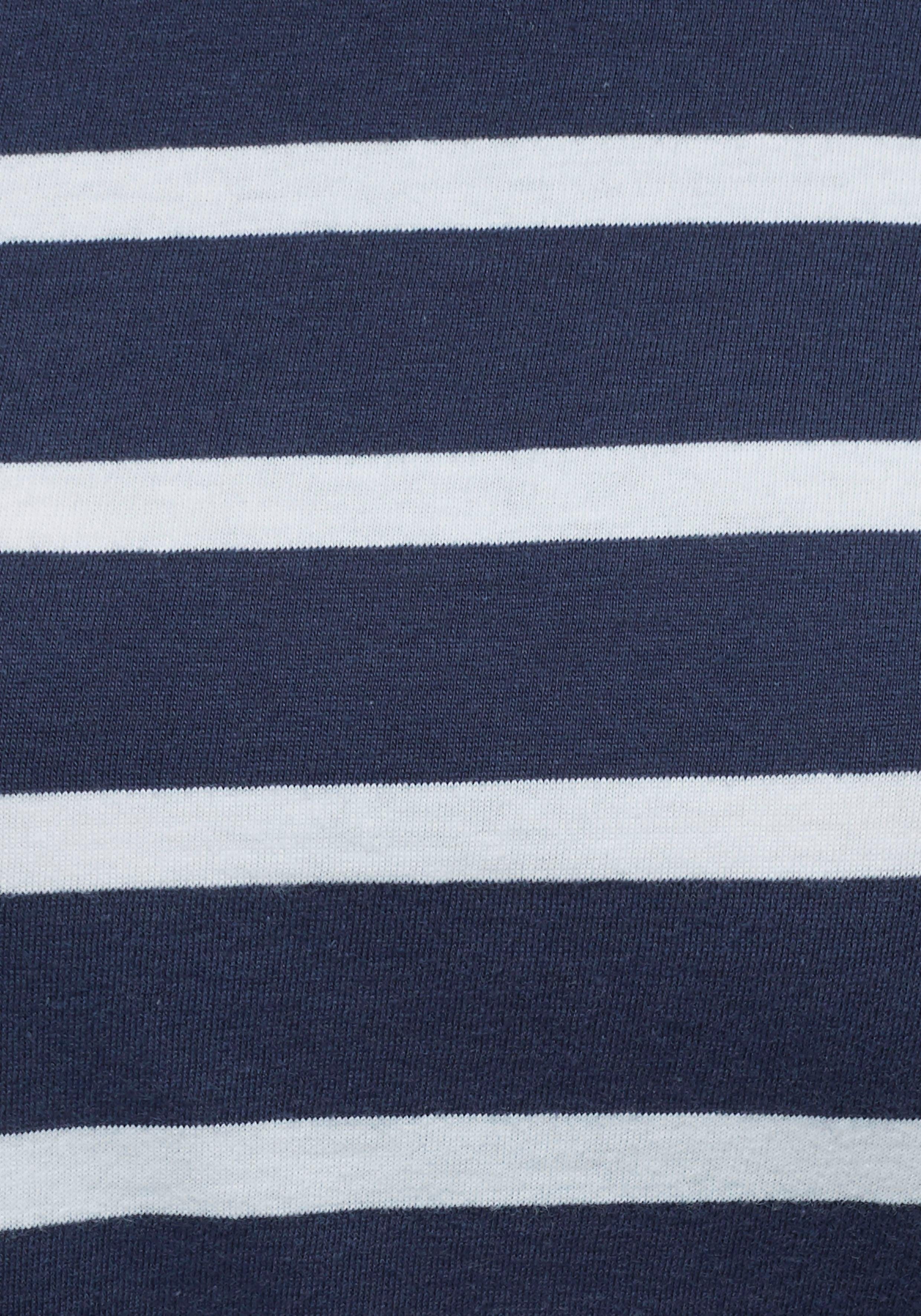 AJC Shirt met lange mouwen gestreept, ronde hals, van katoen, van single jersey