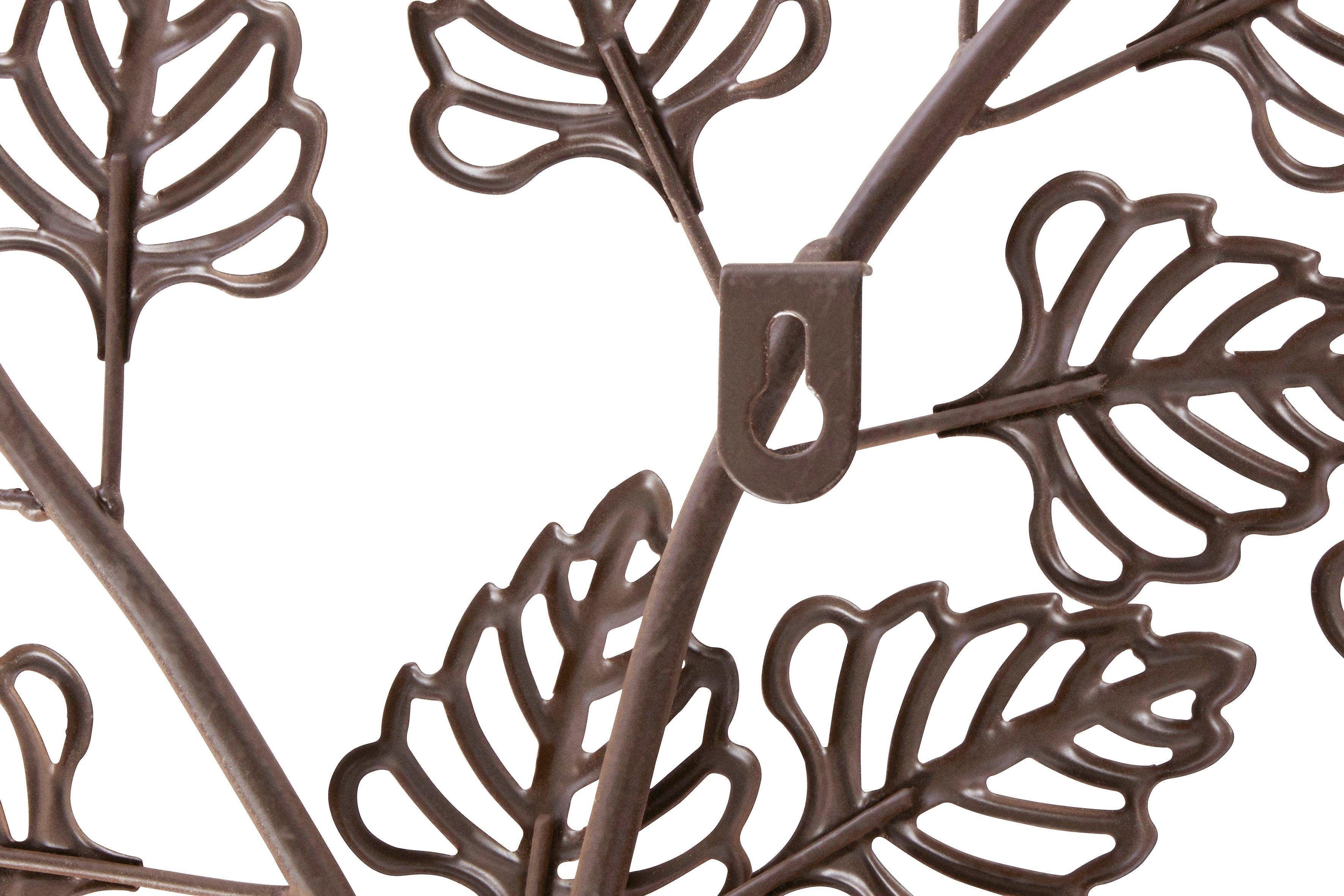 HOFMANN LIVING AND MORE Sierobject voor aan de wand Boom Materiaalmix van metaal en hout