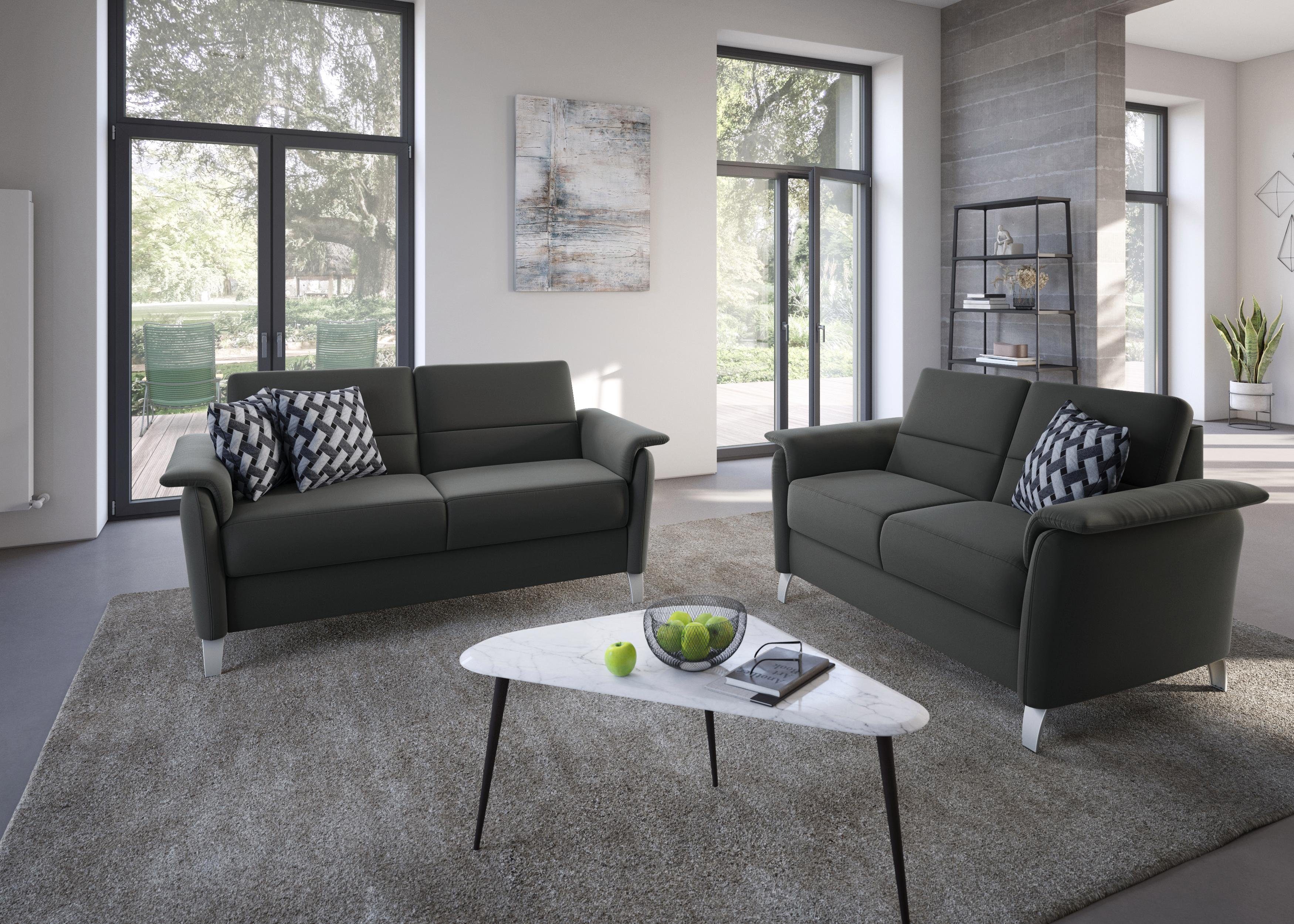 sit&more 2,5-zitsbank Palmera Binnenveringsinterieur, stekkersysteem voor 2 hoofdsteunen (optioneel)