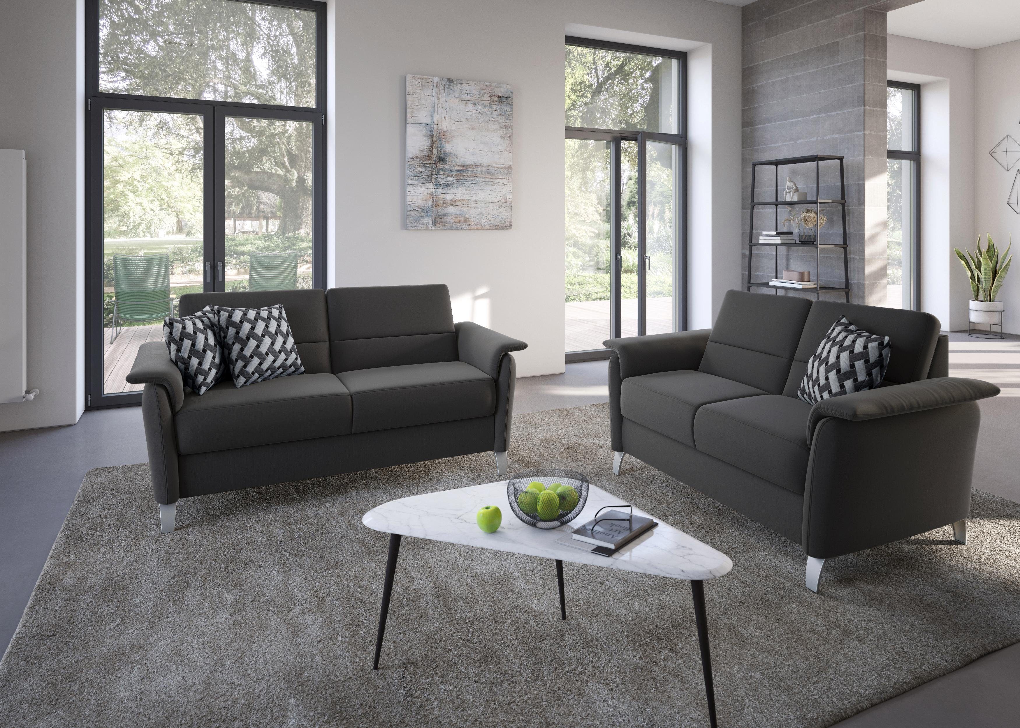 sit&more 2-zitsbank Palmera Binnenveringsinterieur, stekkersysteem voor 2 hoofdsteunen (optioneel)